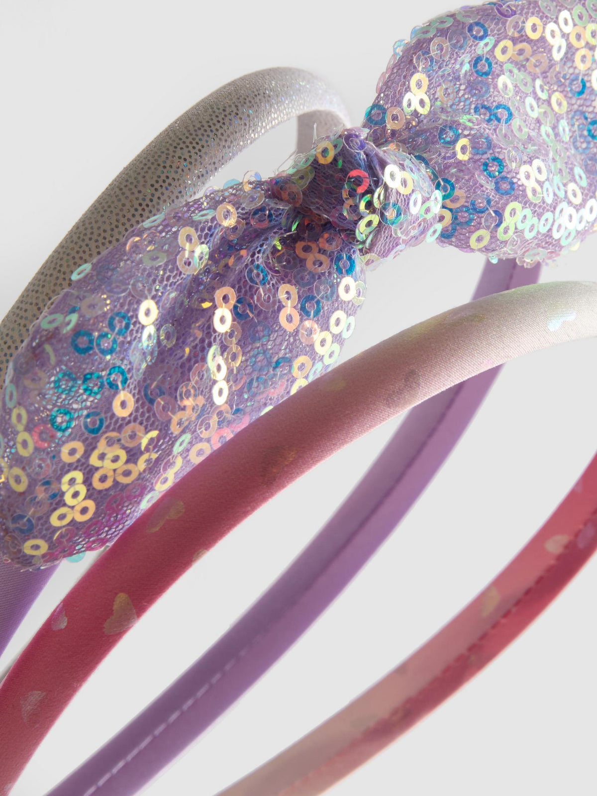 5pk Bow Alice Bands - Multi