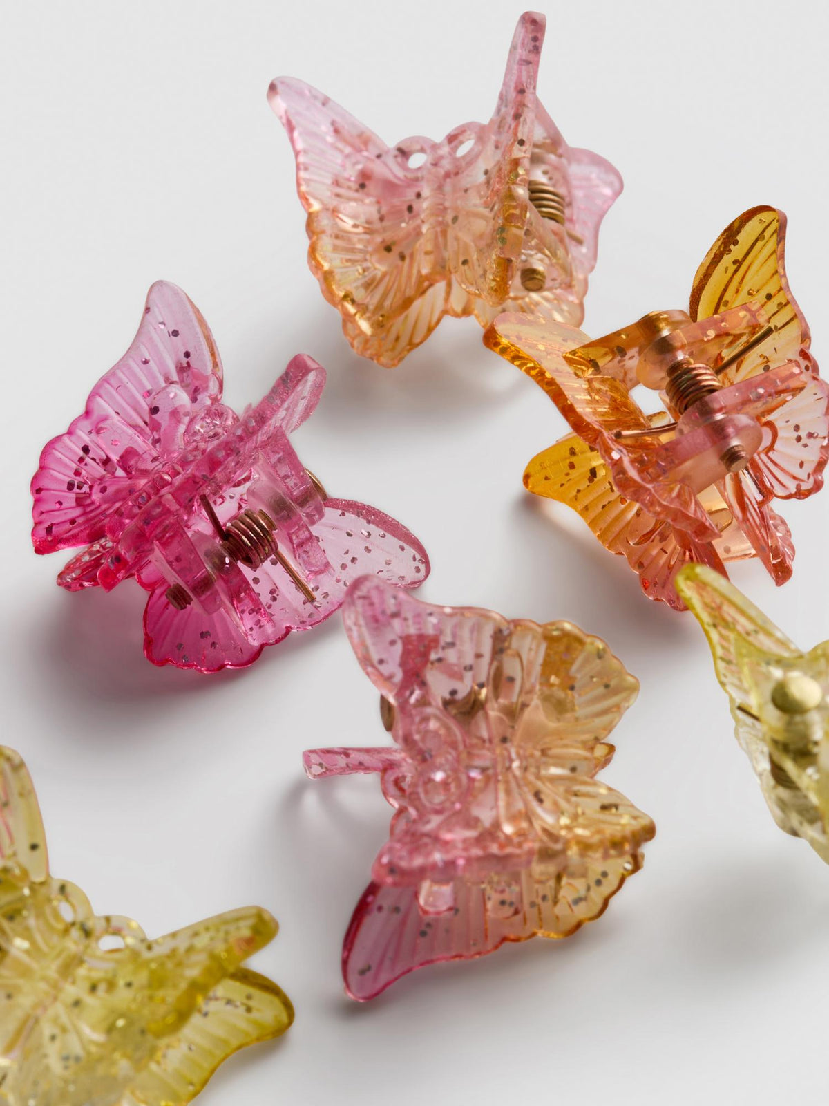 8pk Butterfly Claw Clips - Multi