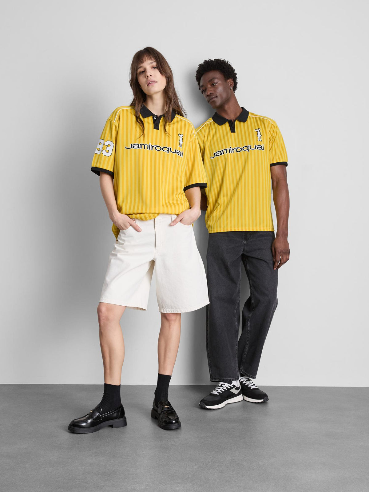 Jamiroquai Short Sleeve Mesh Band T-Shirt - Yellow