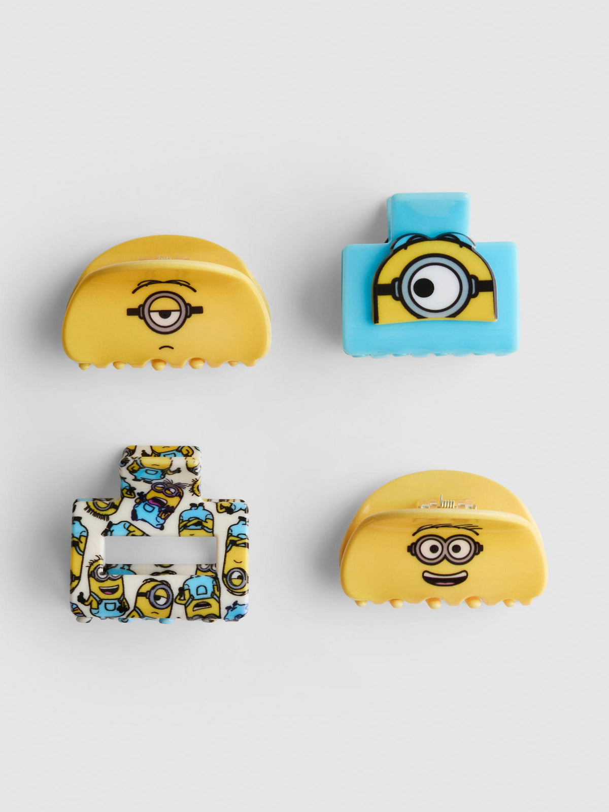 4pk Despicable Me Minions Claw Clips - Yellow