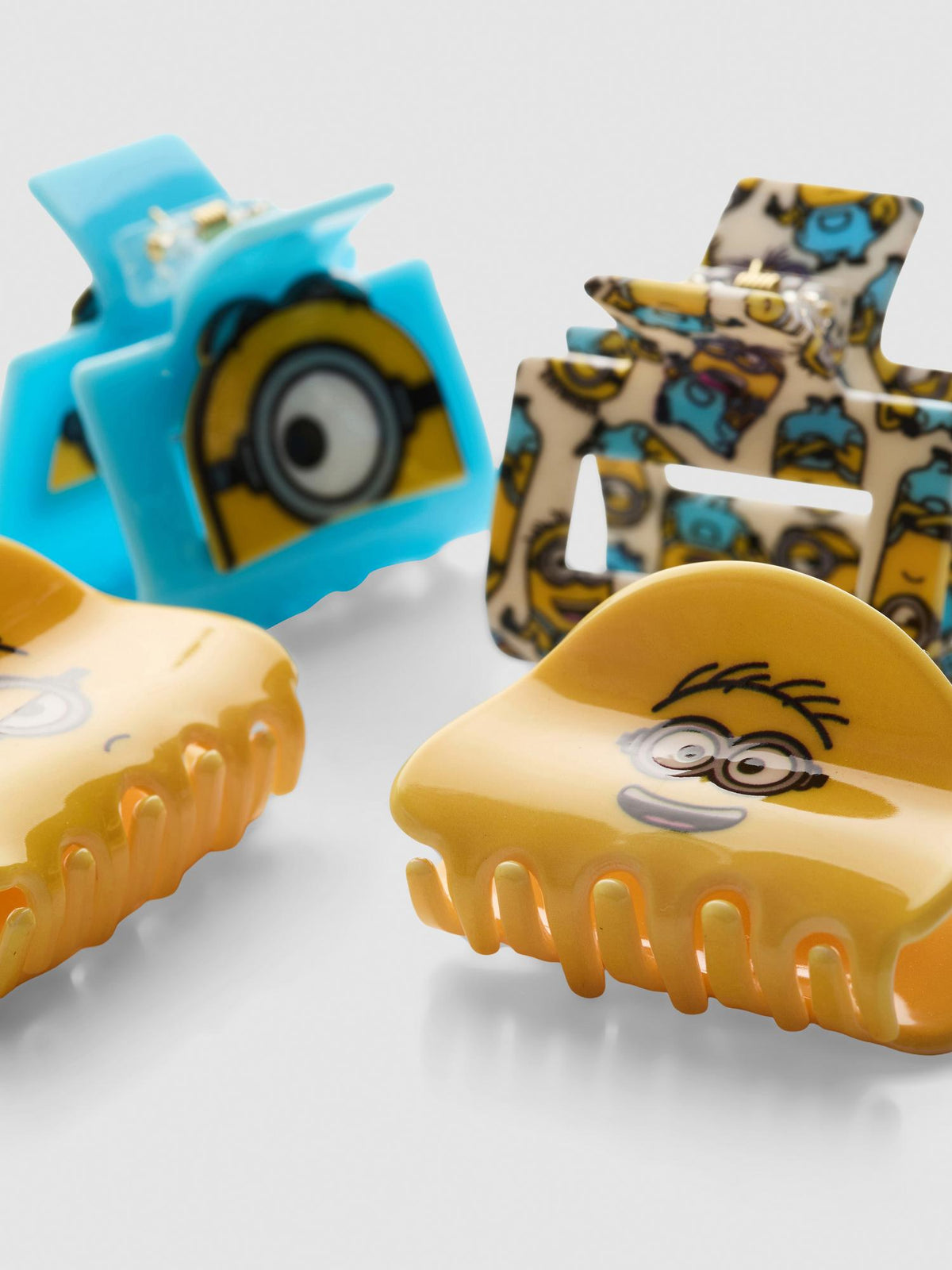 4pk Despicable Me Minions Claw Clips - Yellow
