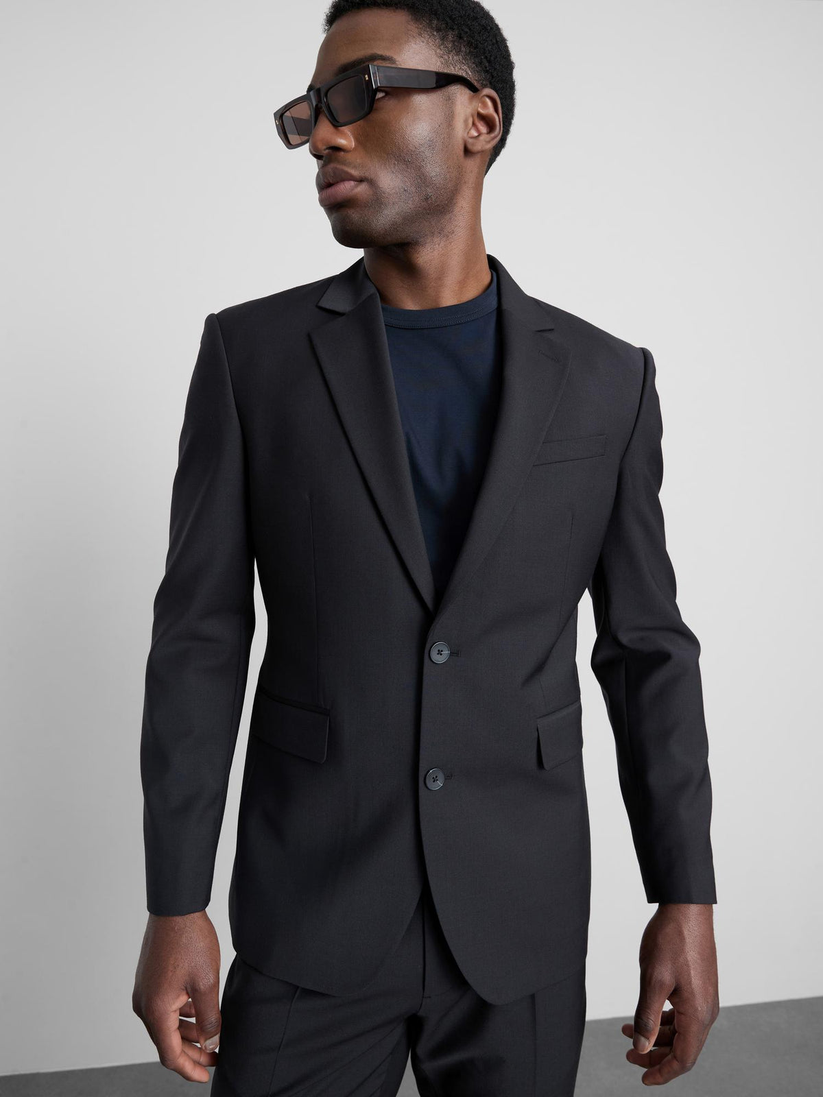 Regular Fit Suit Jacket - Black