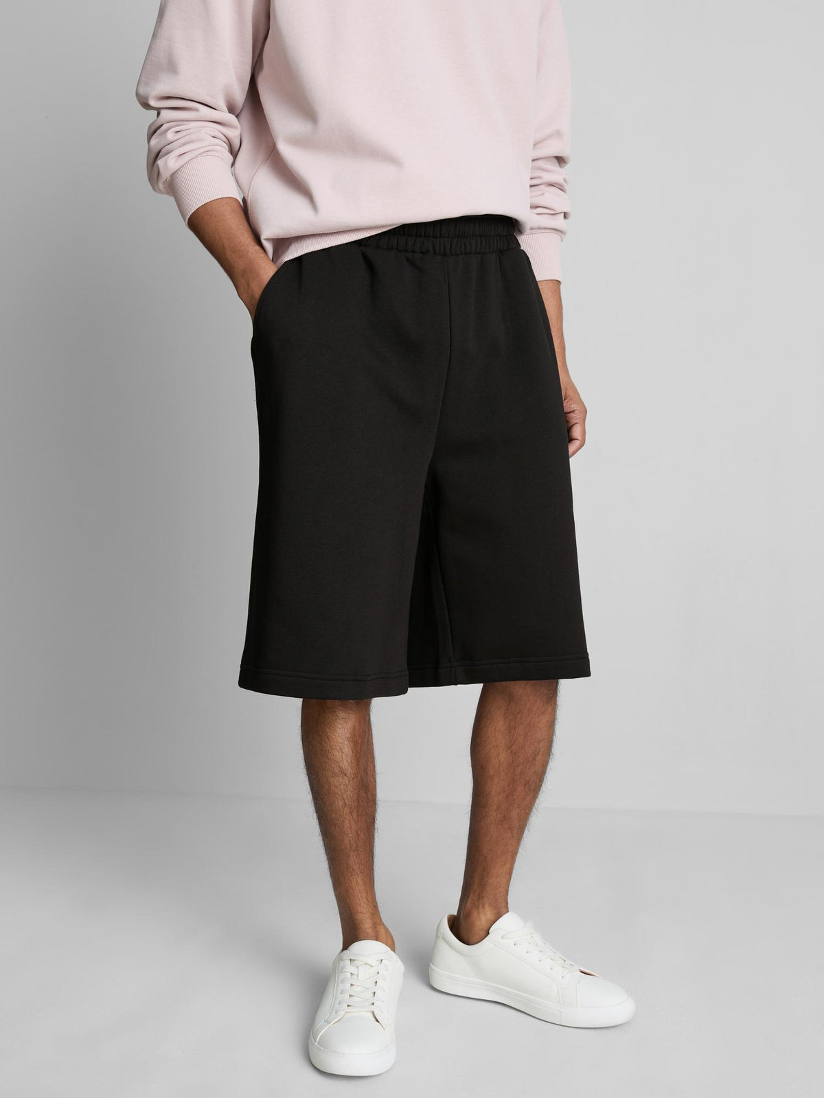 Jersey Sweat Shorts - Black