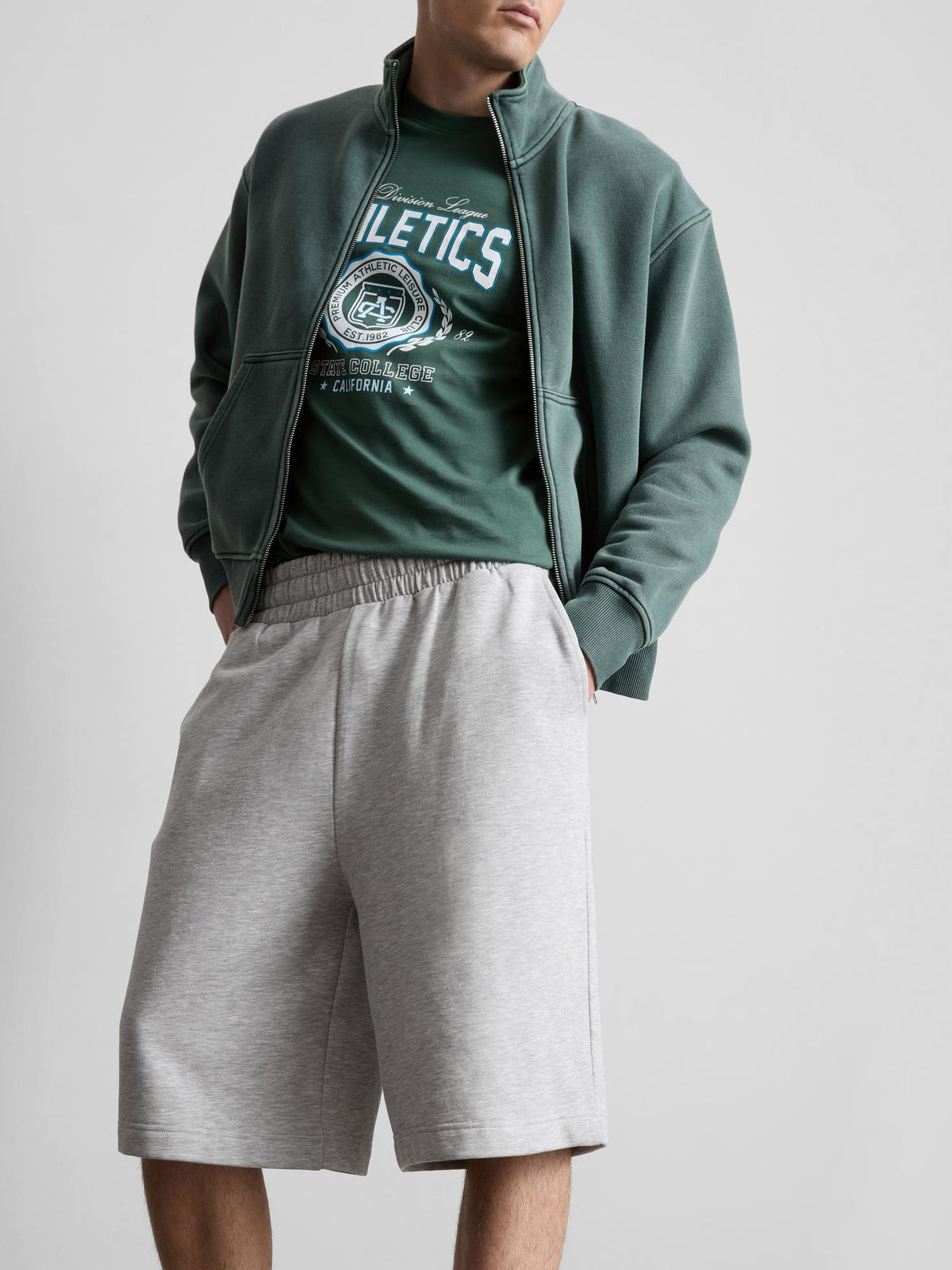 Jersey Shorts - Grey Marl