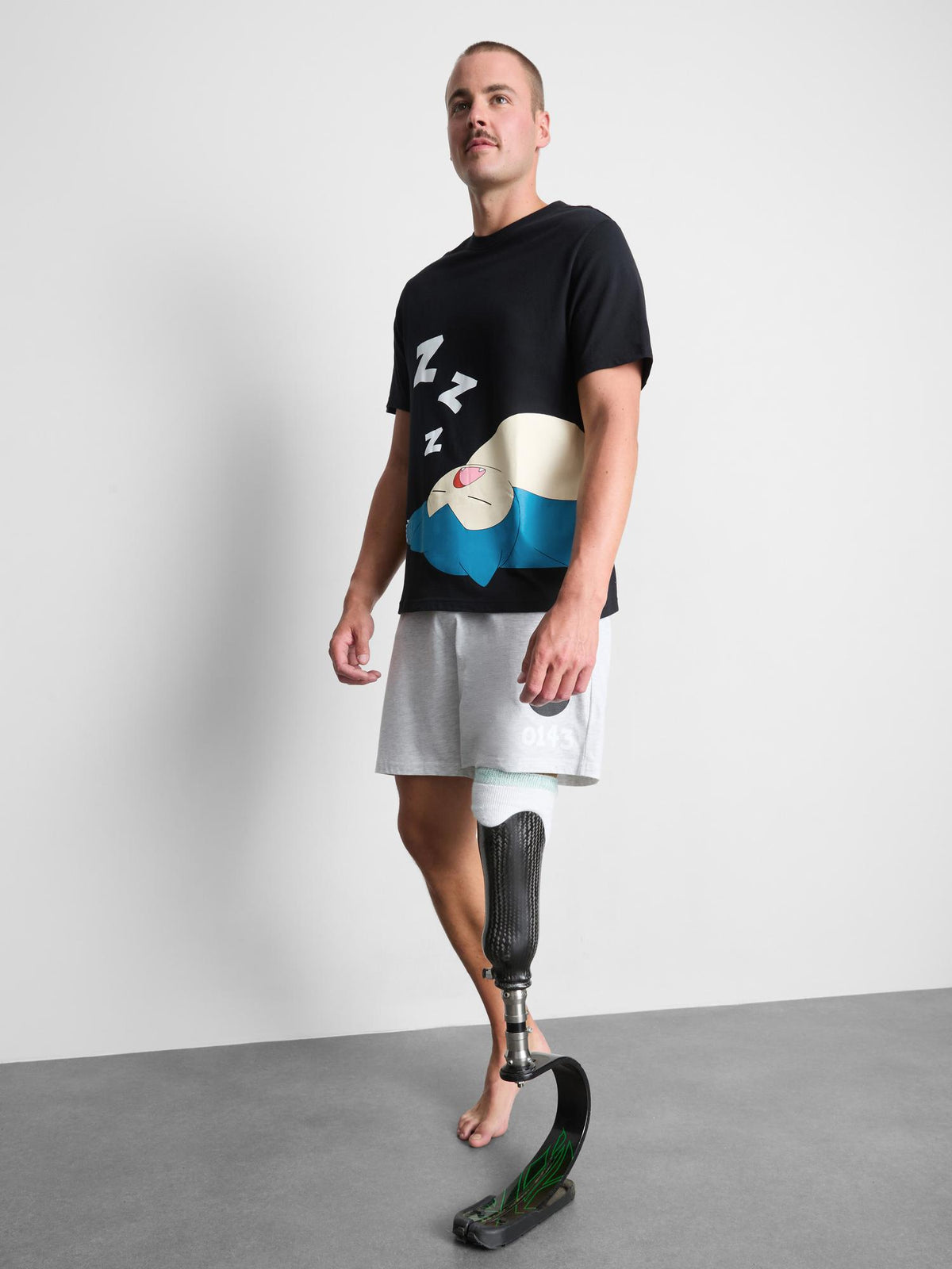 Pokémon Snorlax Short Pyjama Set - Black