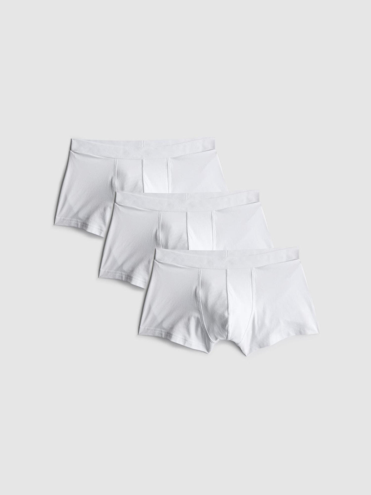 3pk Hipster Trunks - White