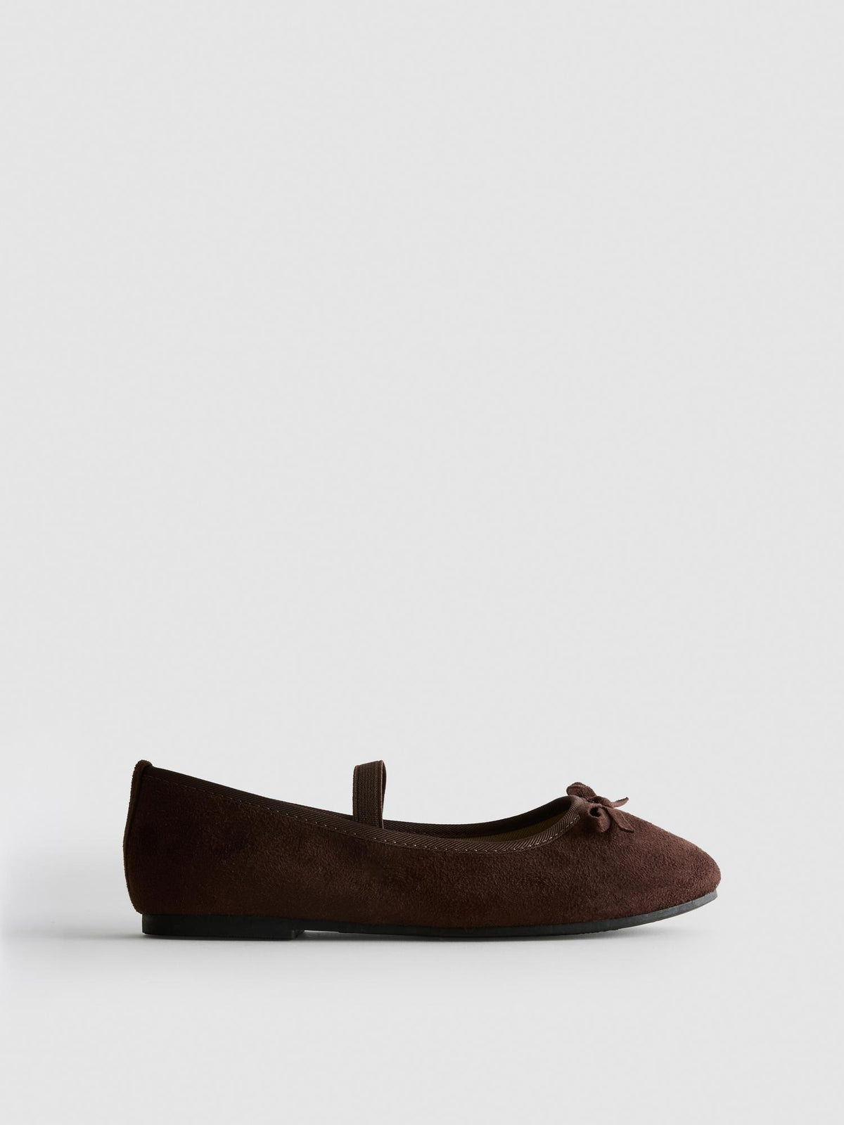 Bow Detail Ballet Pumps - Brown