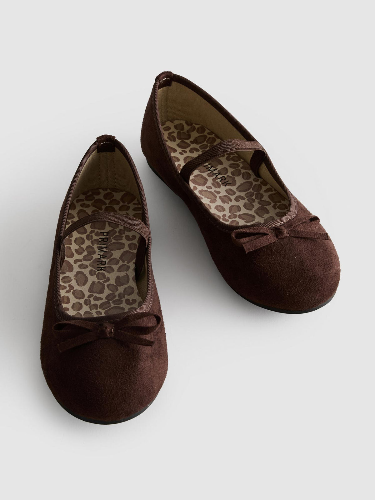 Bow Detail Ballet Pumps - Brown