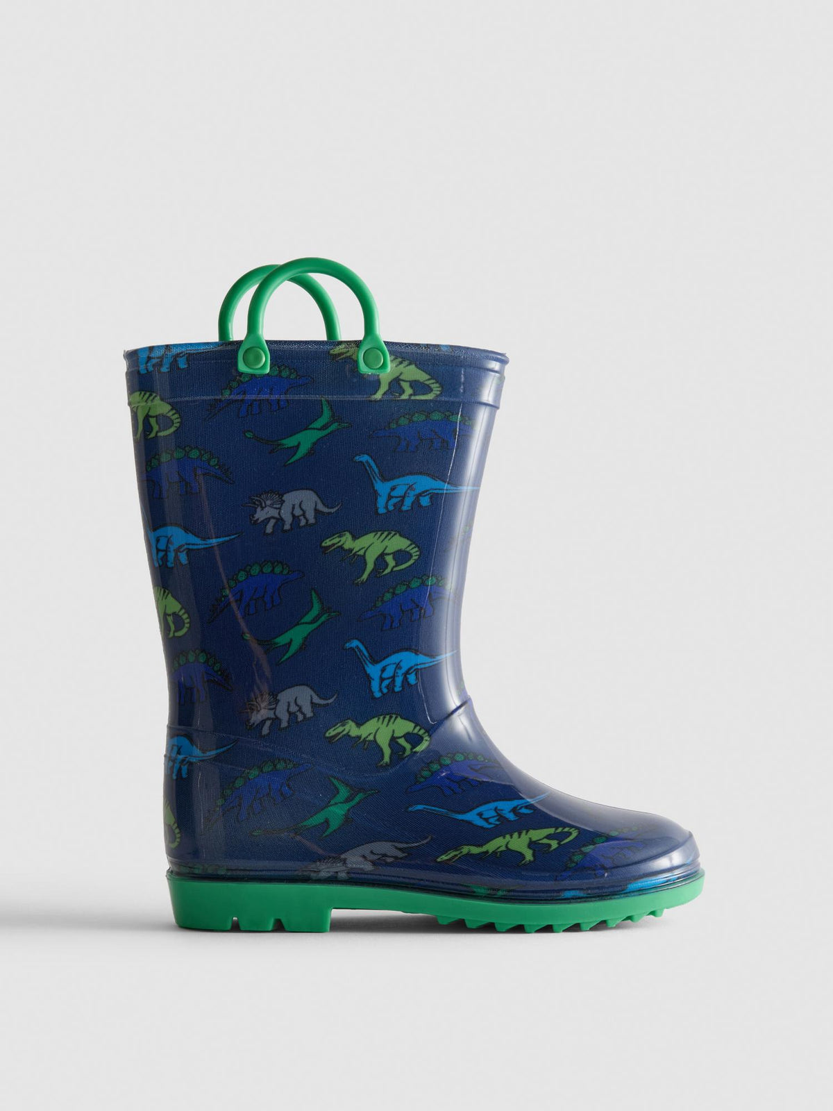 Dinosaur Graphic Wellies - Navy