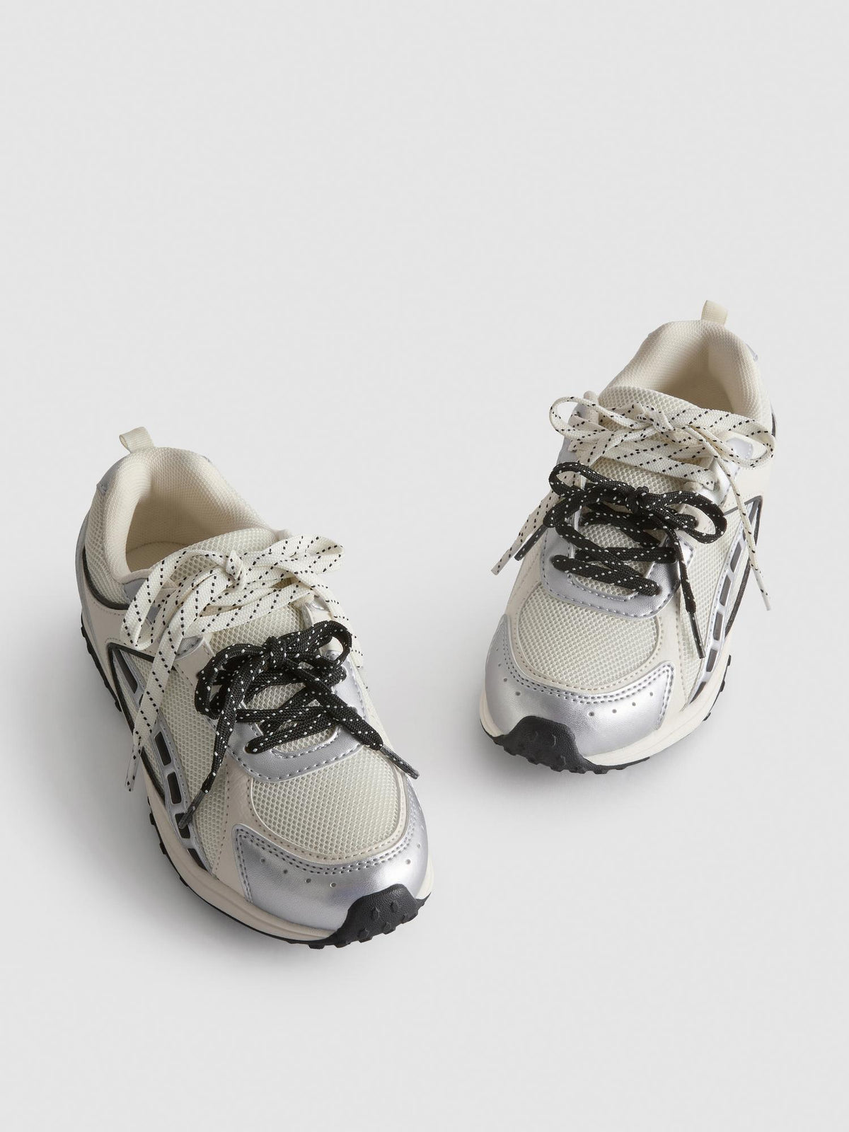 Double Lace Trainers - Ivory