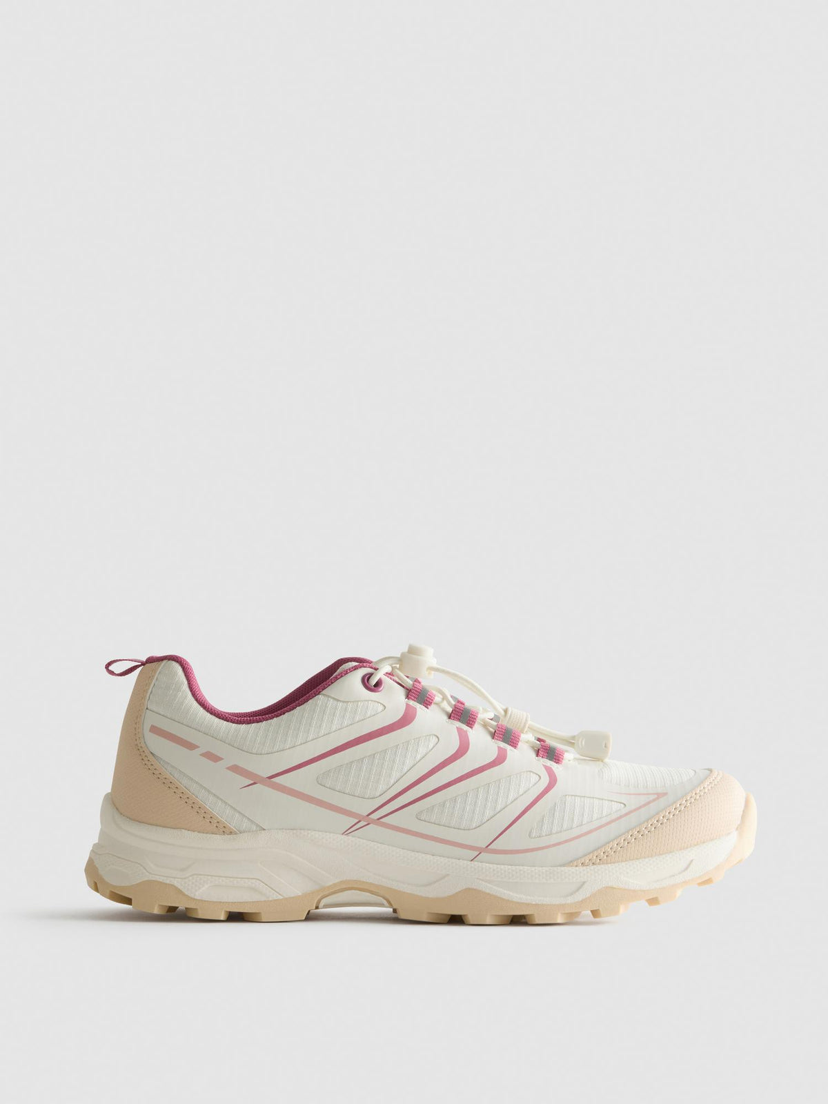 Chunky Toggle Trainers - Cream