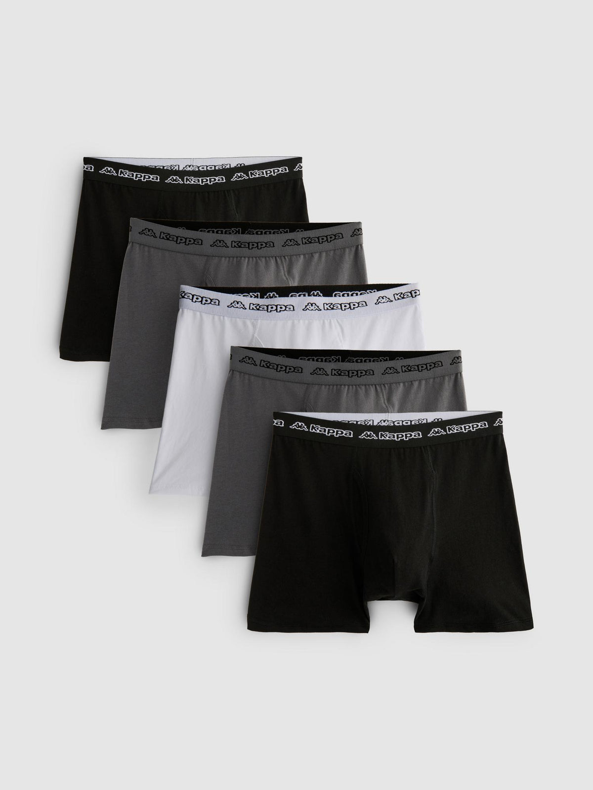 5pk Kappa Boxer Trunks - Grey