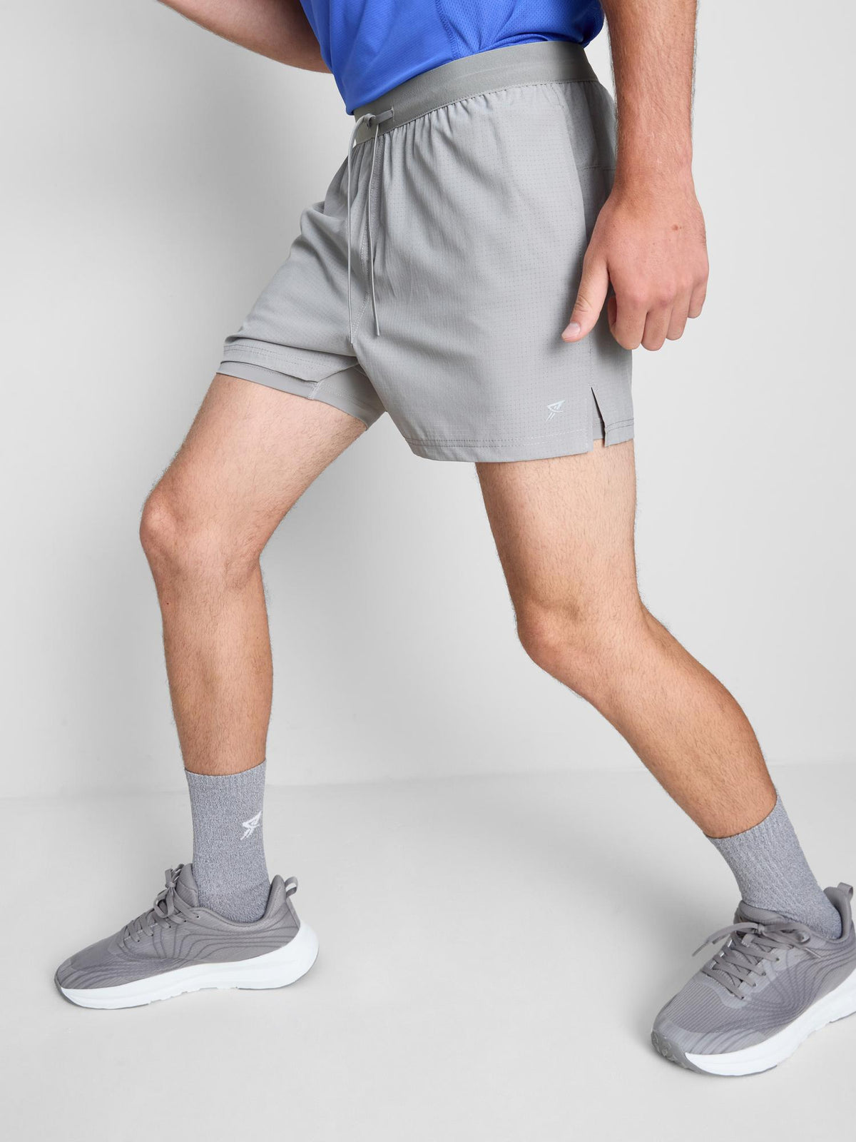 Primark Form | Active 2-in-1 Gym Shorts - Light Grey