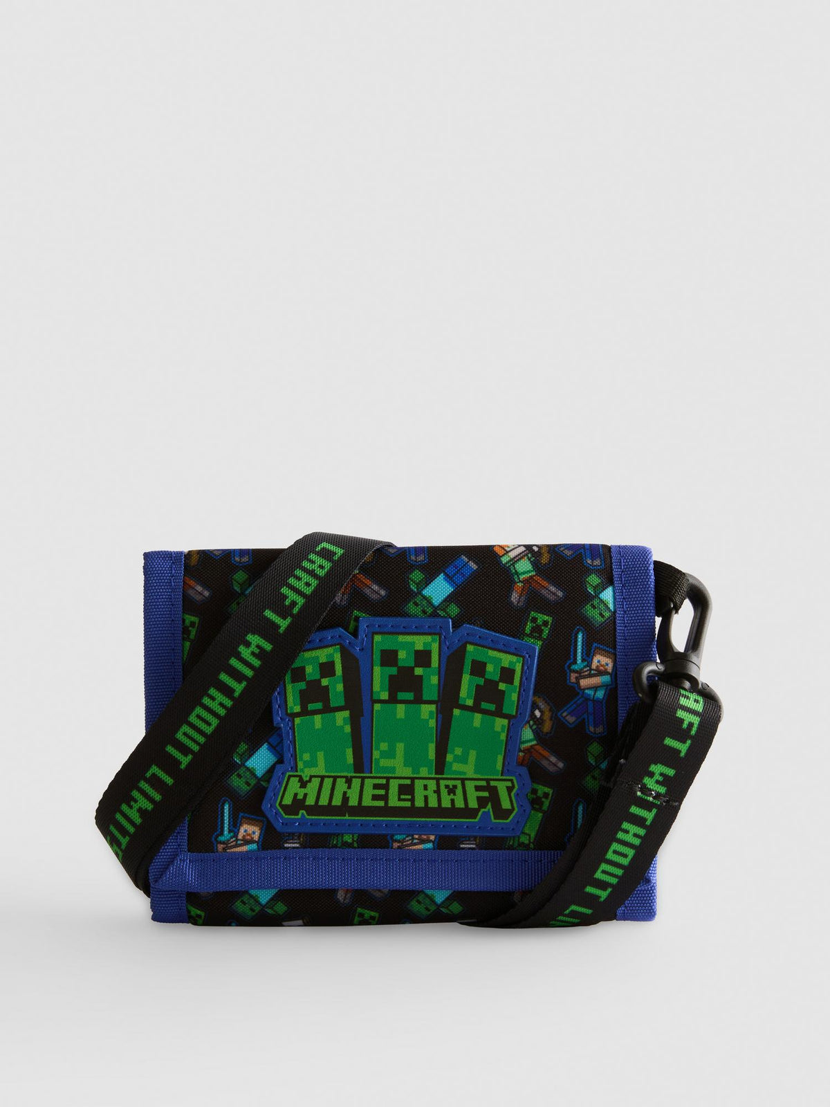 Minecraft Creeper Wallet - Blue
