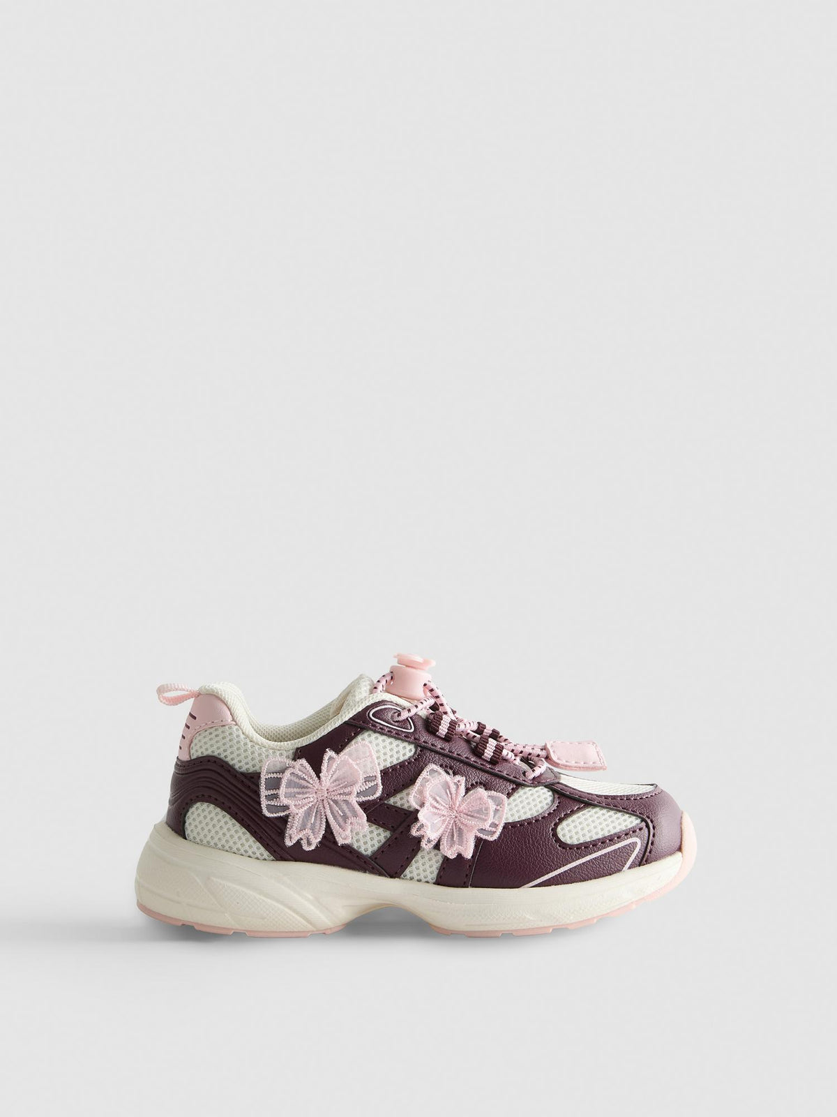Bow Chunky Trainers - Plum