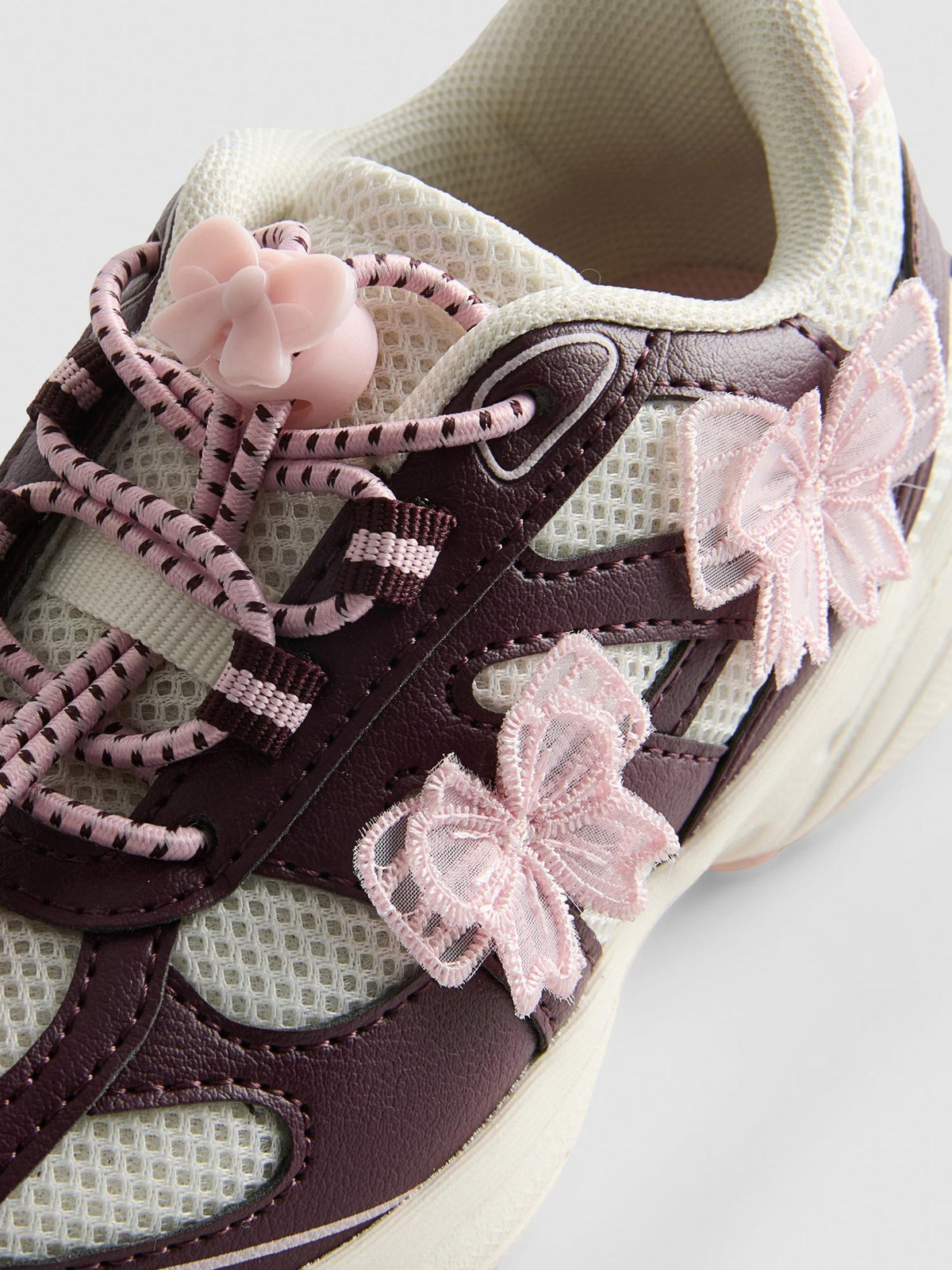 Bow Chunky Trainers - Plum
