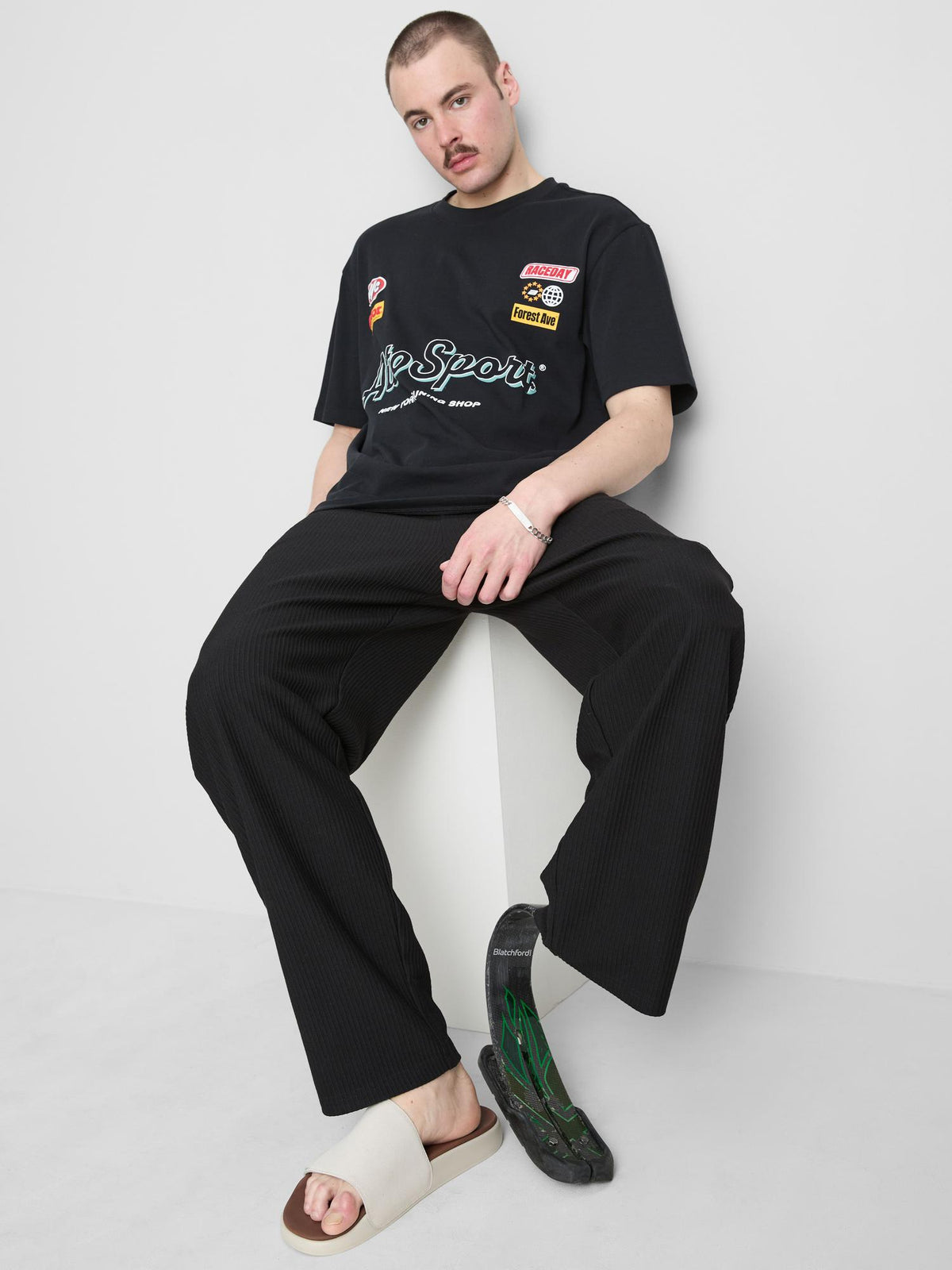 Auto Sport Graphic T-Shirt - Black