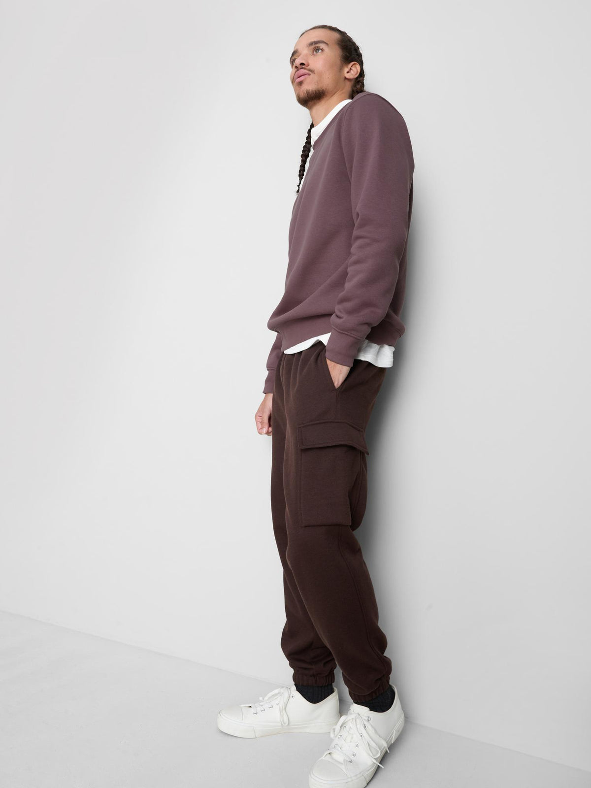 Regular Fit Sweatshirt - Plum