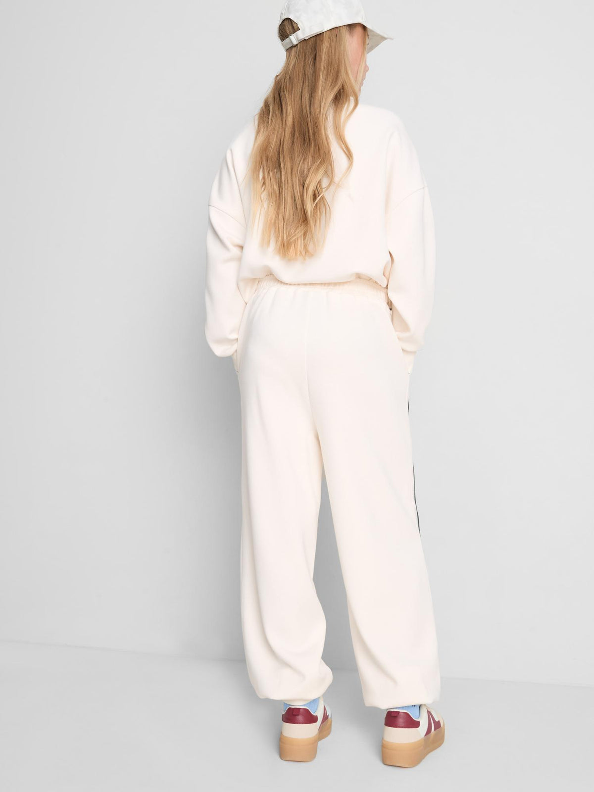 7-15yrs | Kappa x Primark Cuffed Joggers - Ecru