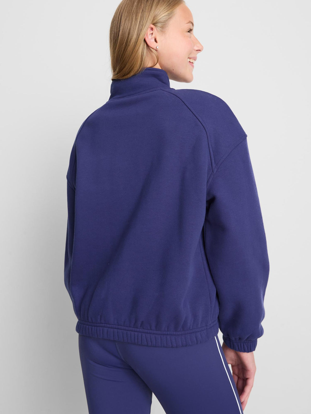 7-15yrs | Kappa x Primark Half-Zip Funnel Neck Sweatshirt - Navy