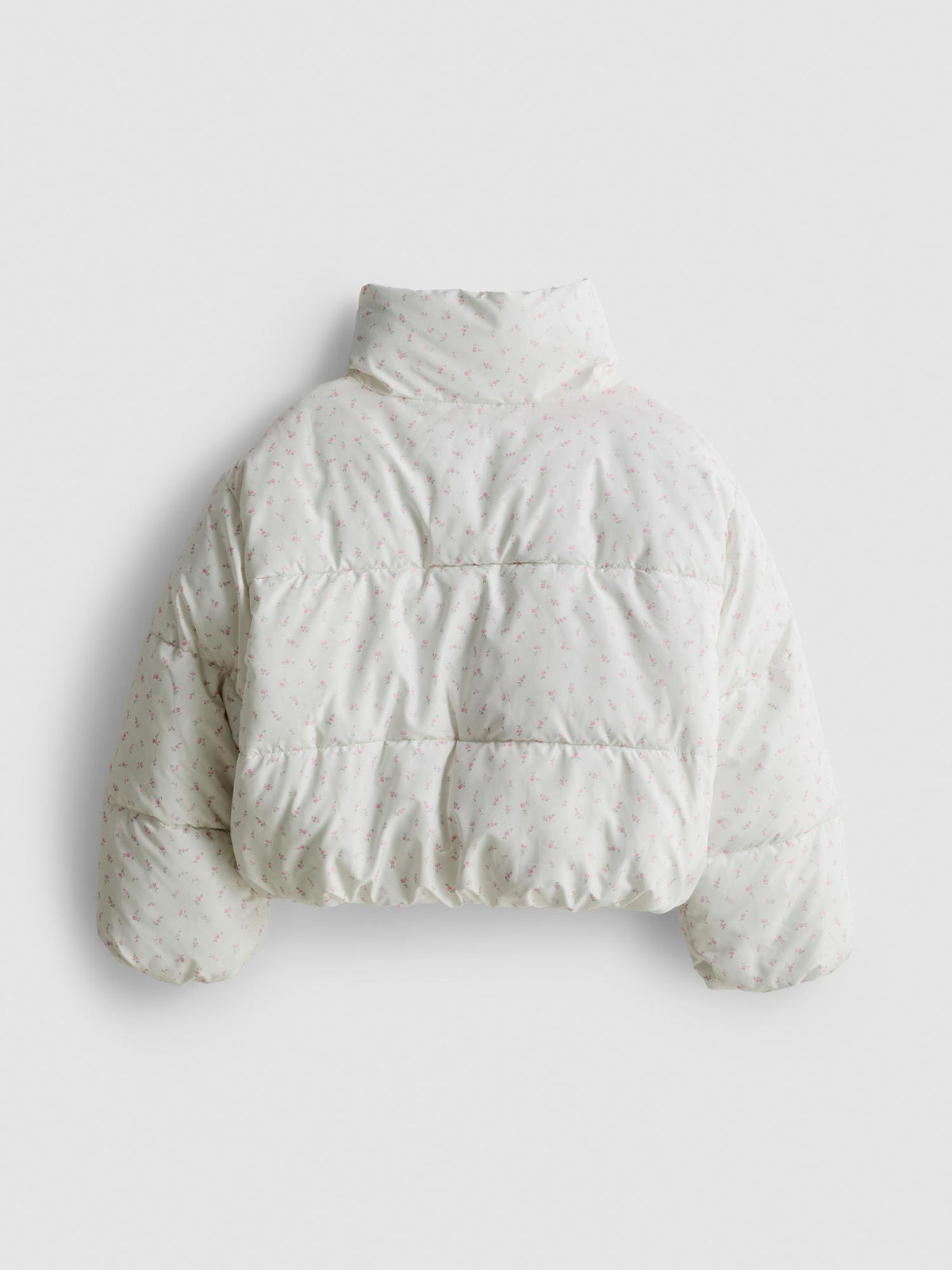 7-15yrs | Funnel Neck Puffer Jacket - Light Pink