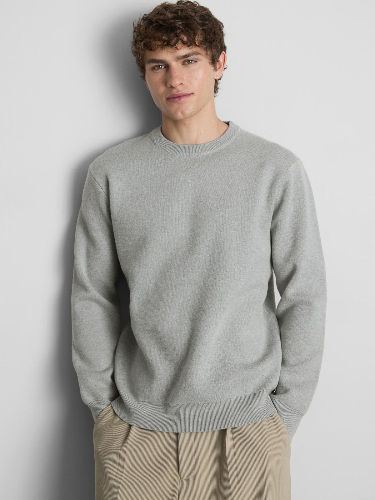 Crew Neck Jumper - Grey