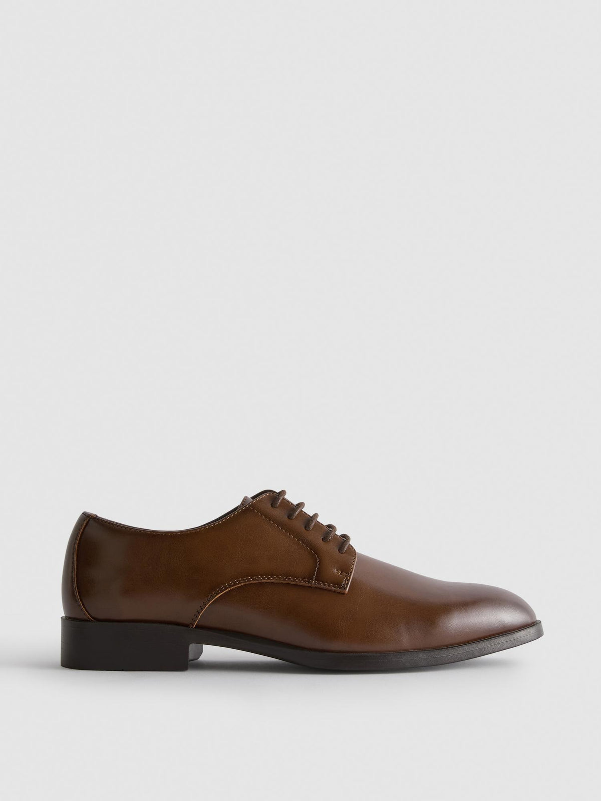 Lace-Up Formal Shoes - Brown