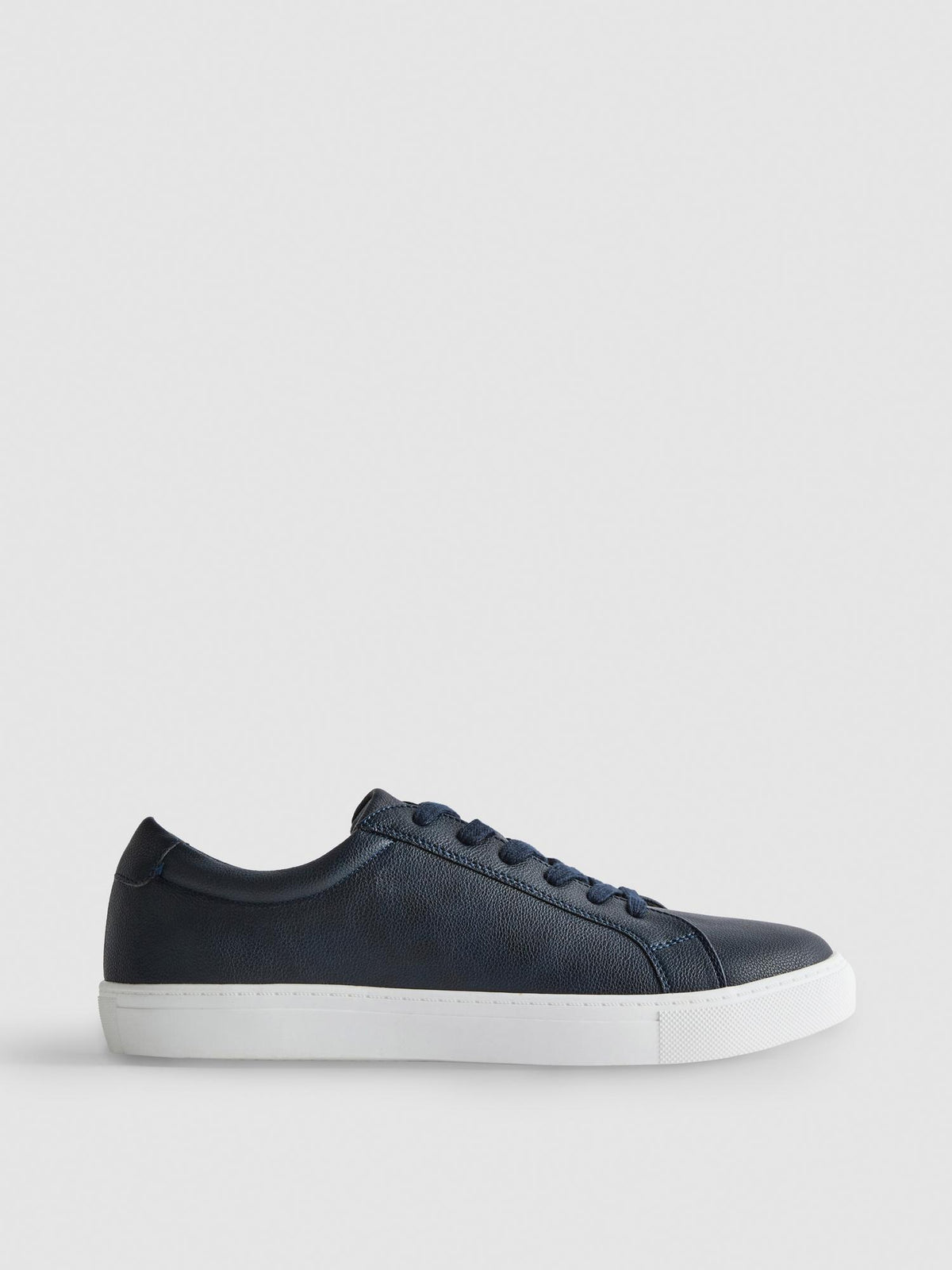 Lace-Up Low-Top Trainers - Navy