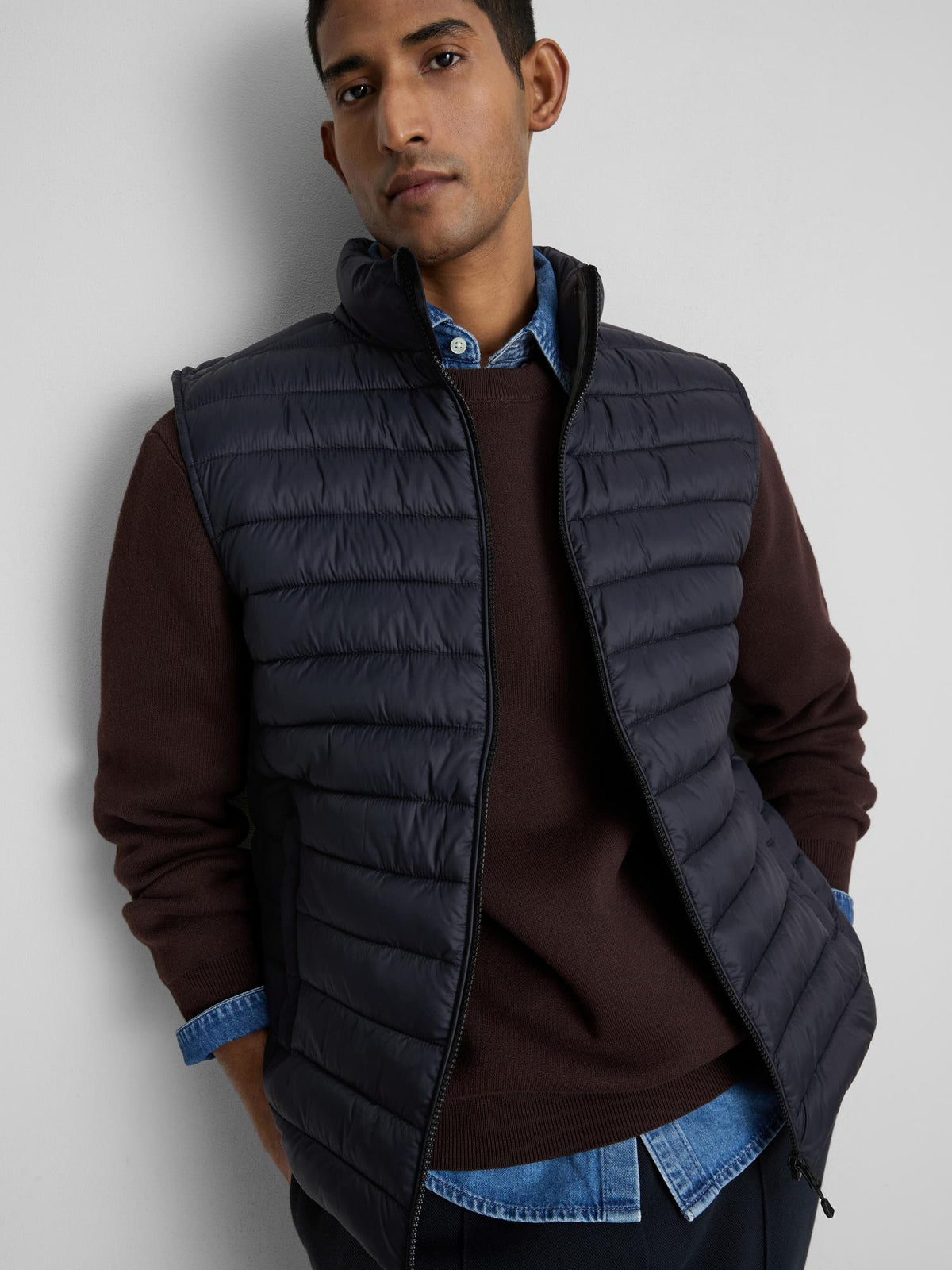 Padded Gilet - Navy