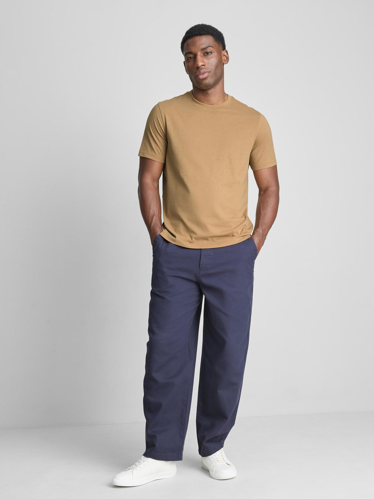 Pure Cotton Regular Fit T-Shirt - Mustard