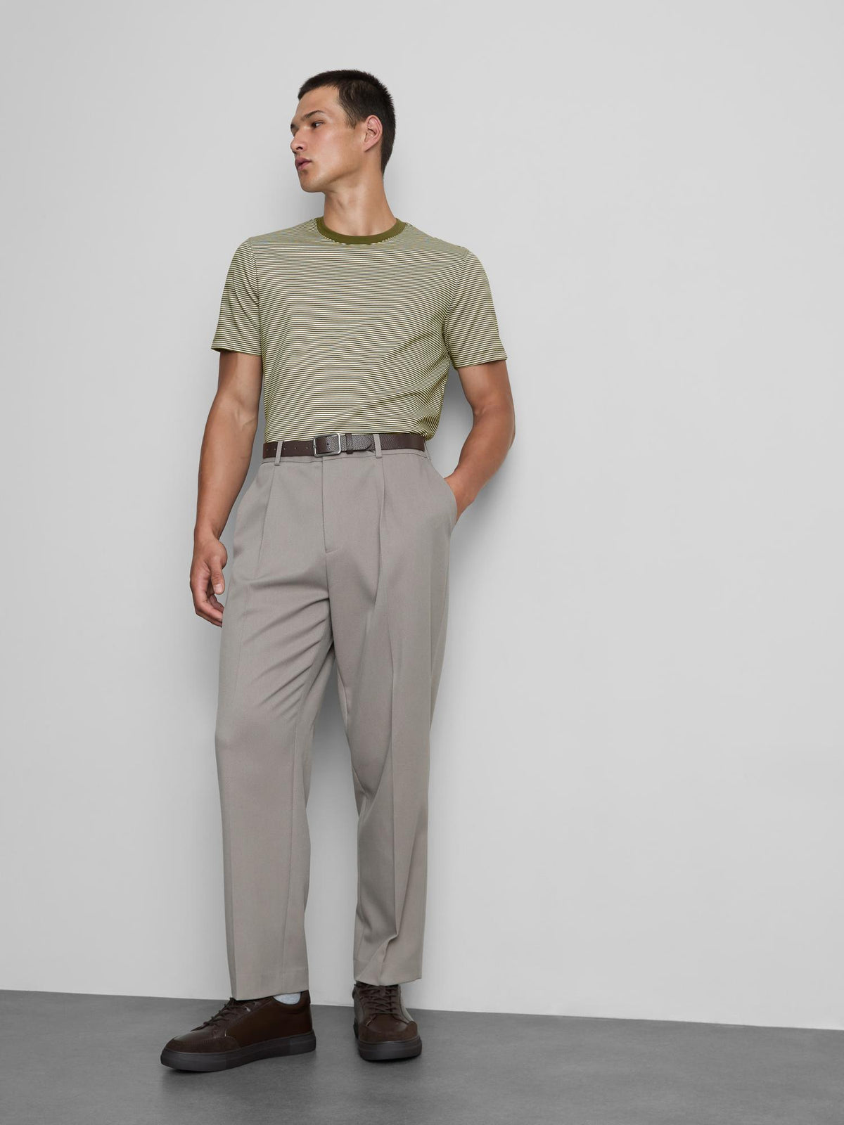 Striped T-Shirt - Khaki