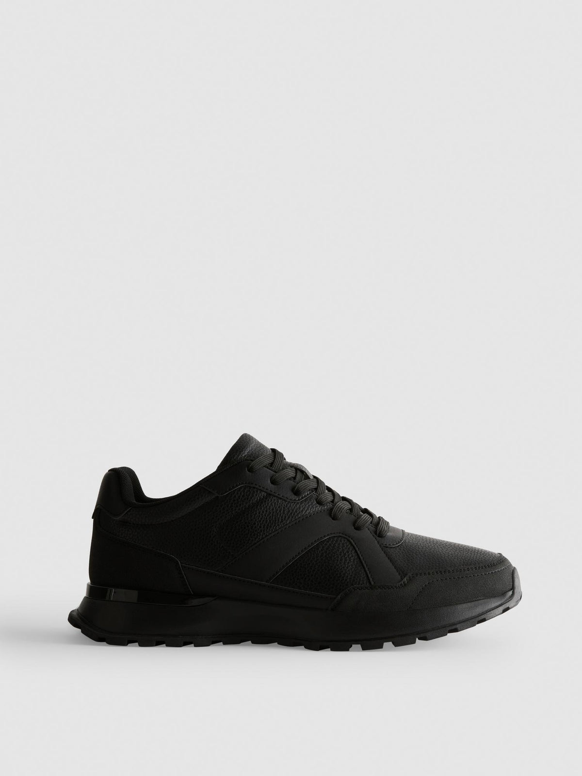 Lace-Up Trainers - Black