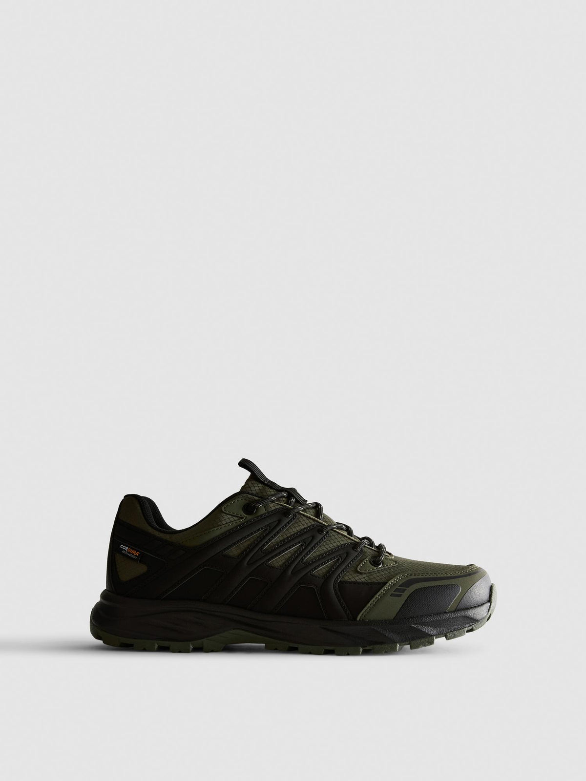 Panelled Hiking Trainers - Khaki