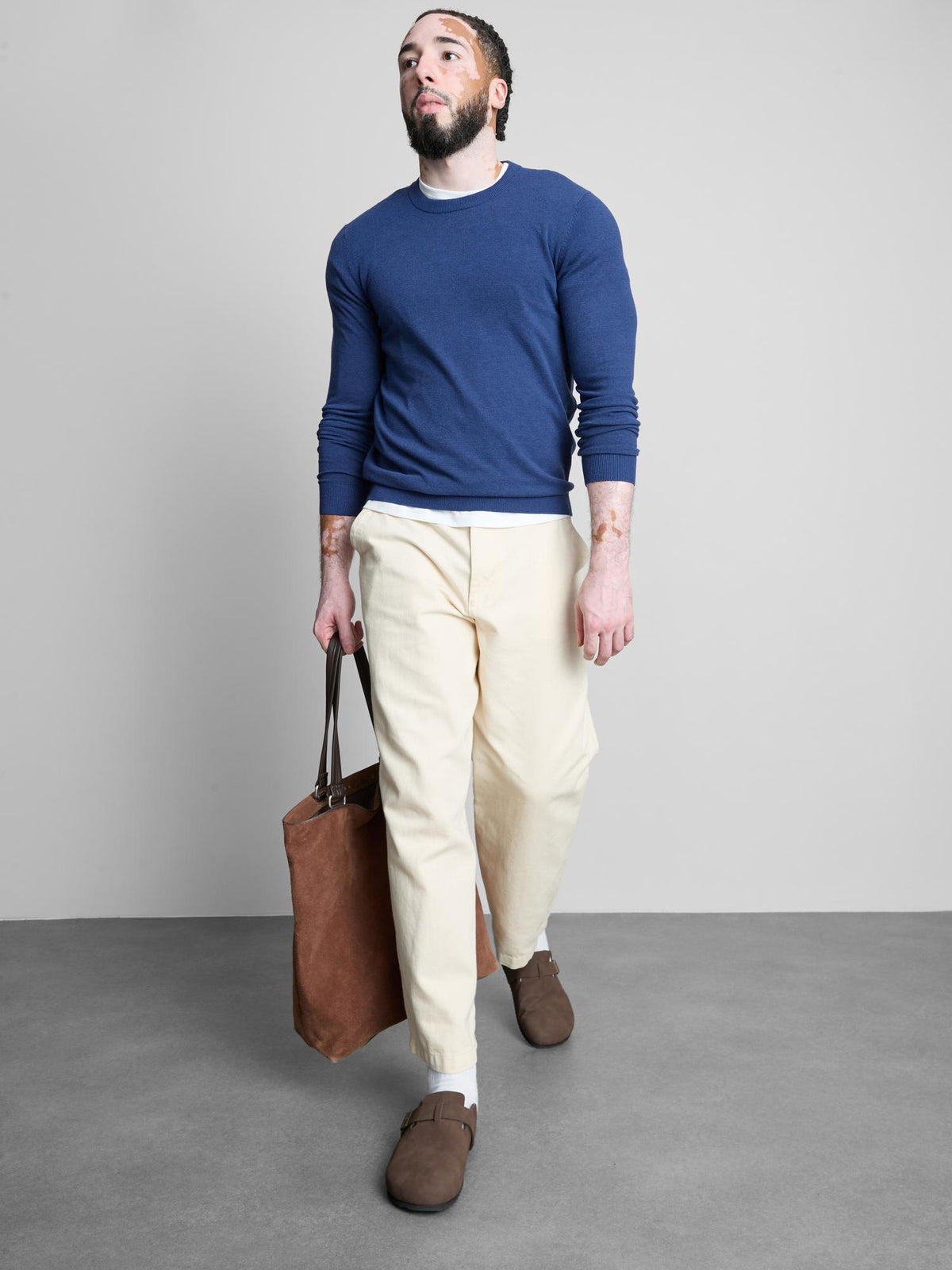 Crew Neck Jumper - Blue