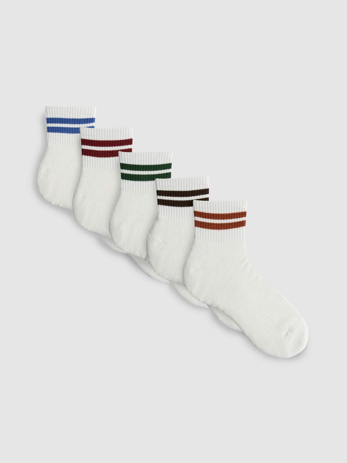 5pk Stripe Sports Socks - Multi