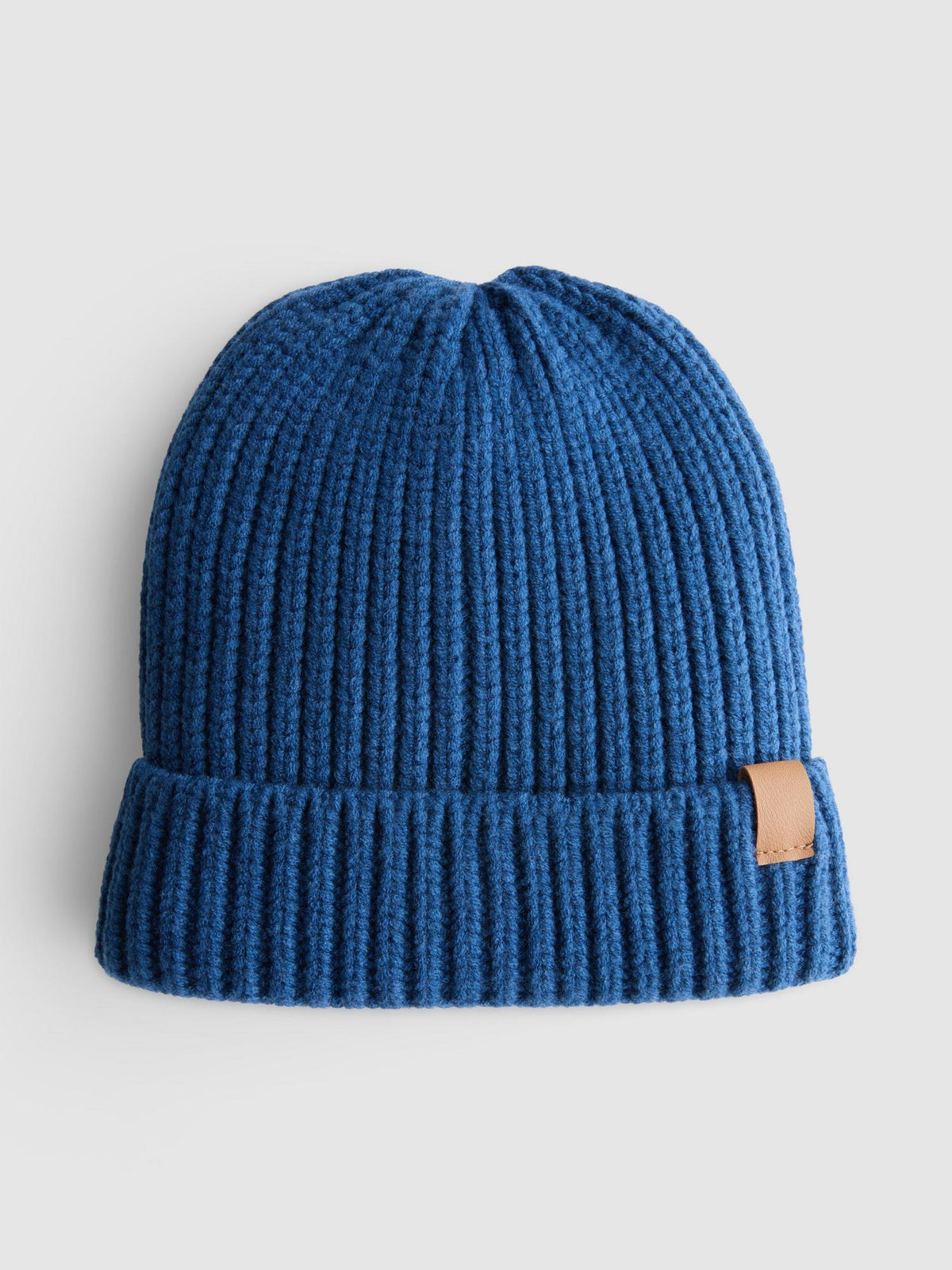 Ribbed Beanie Hat - Dark Blue