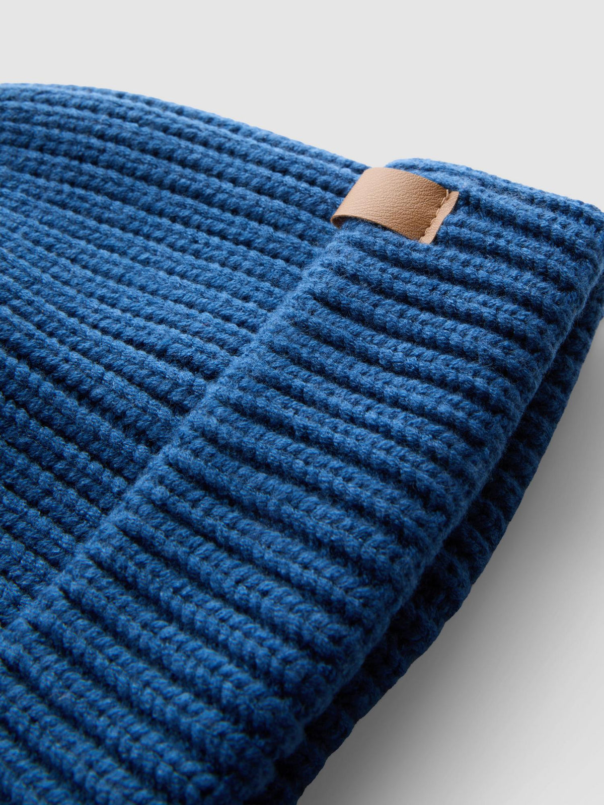 Ribbed Beanie Hat - Dark Blue
