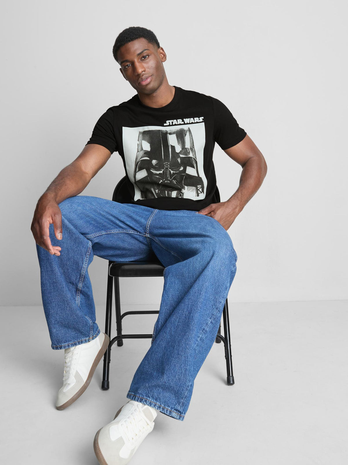 Star Wars Pure Cotton Graphic T-Shirt - Black
