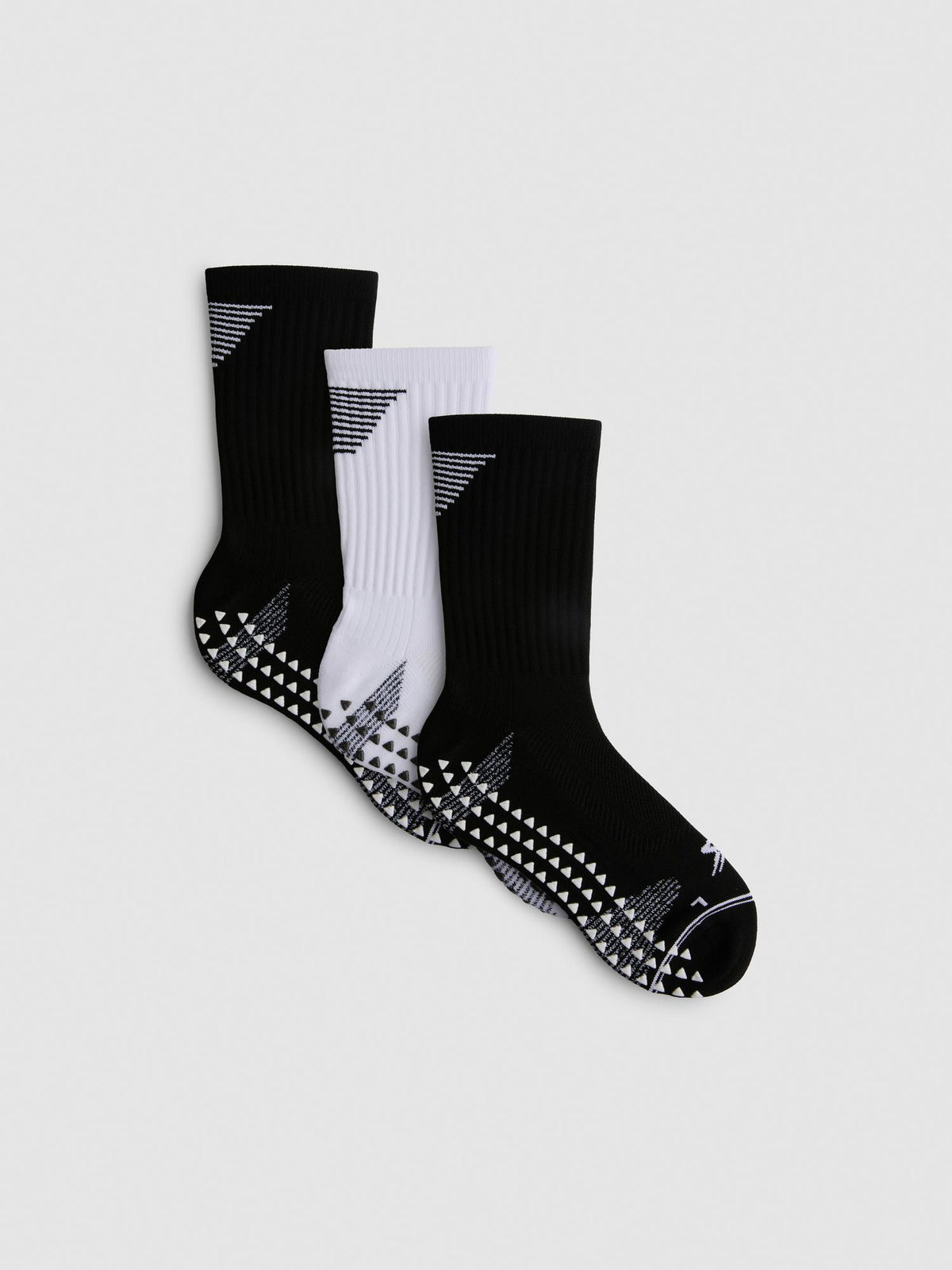 3pk Grippy Gym Socks - Black