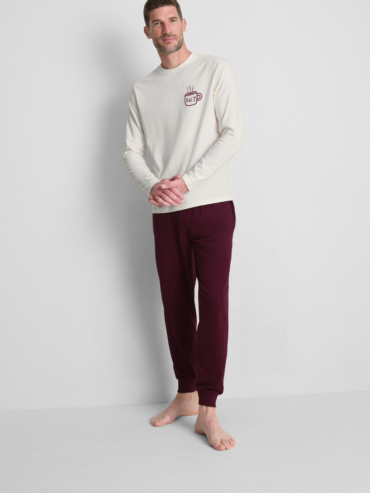 Home Barista Pyjama Set - Ecru