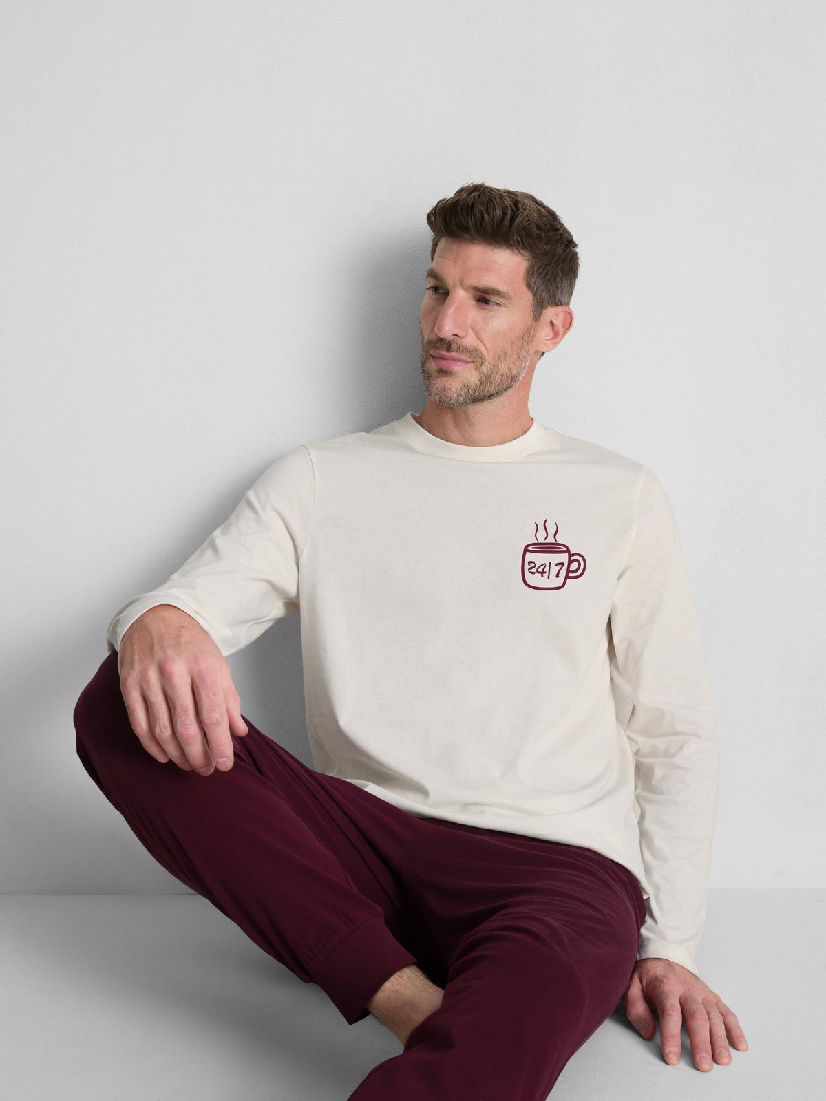 Home Barista Pyjama Set - Ecru