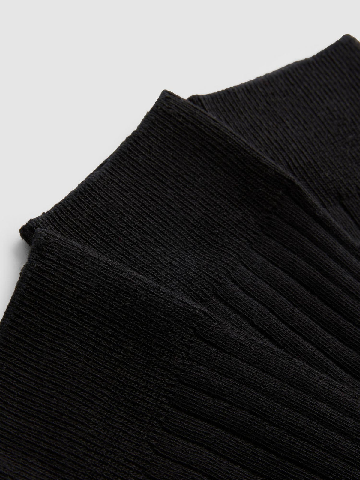 3pk Modal Rich Ribbed Socks - Black