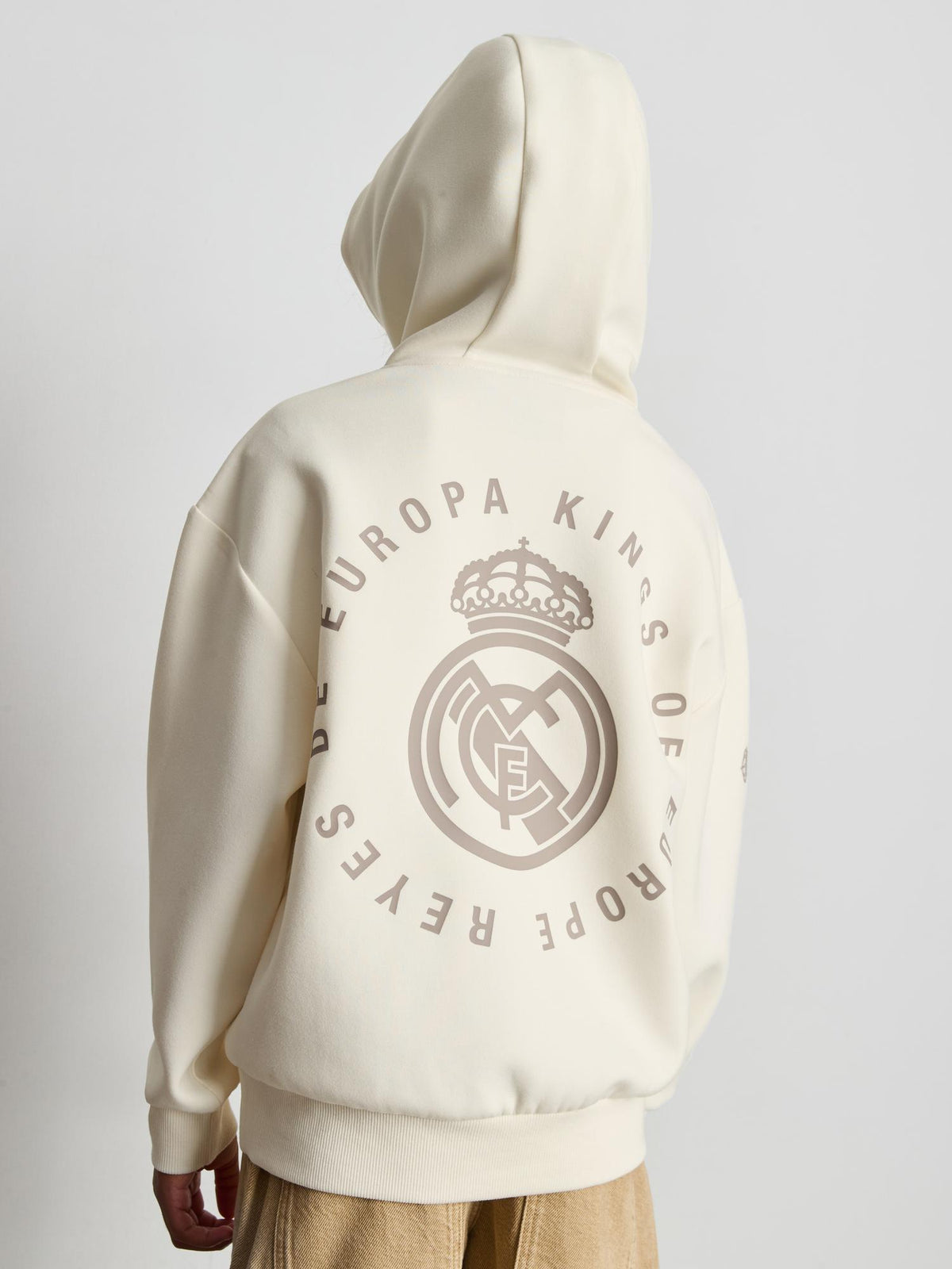 7-15yrs | Real Madrid CF Hoodie - Ecru