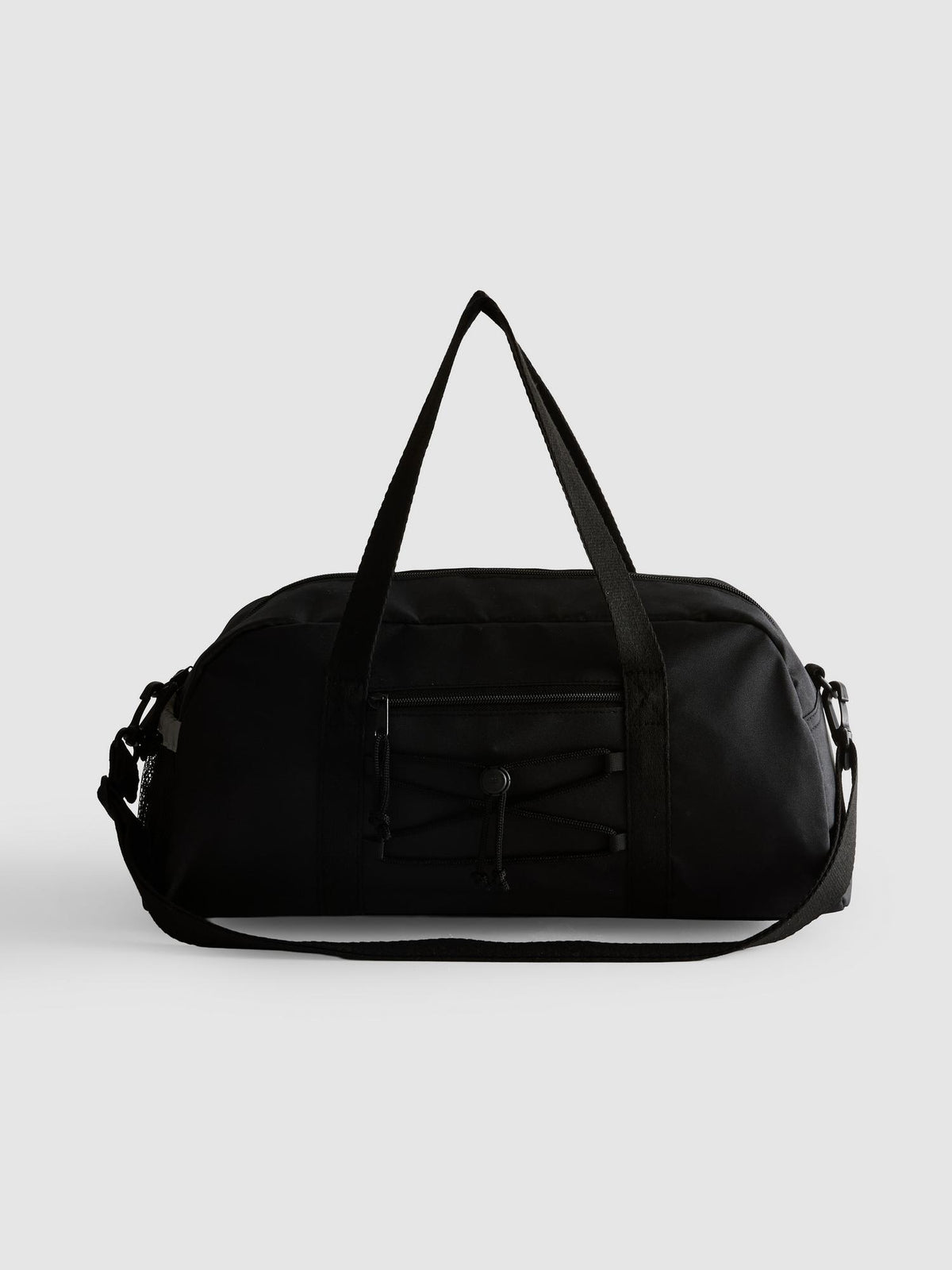 Pocket Detail Gym Bag - Black