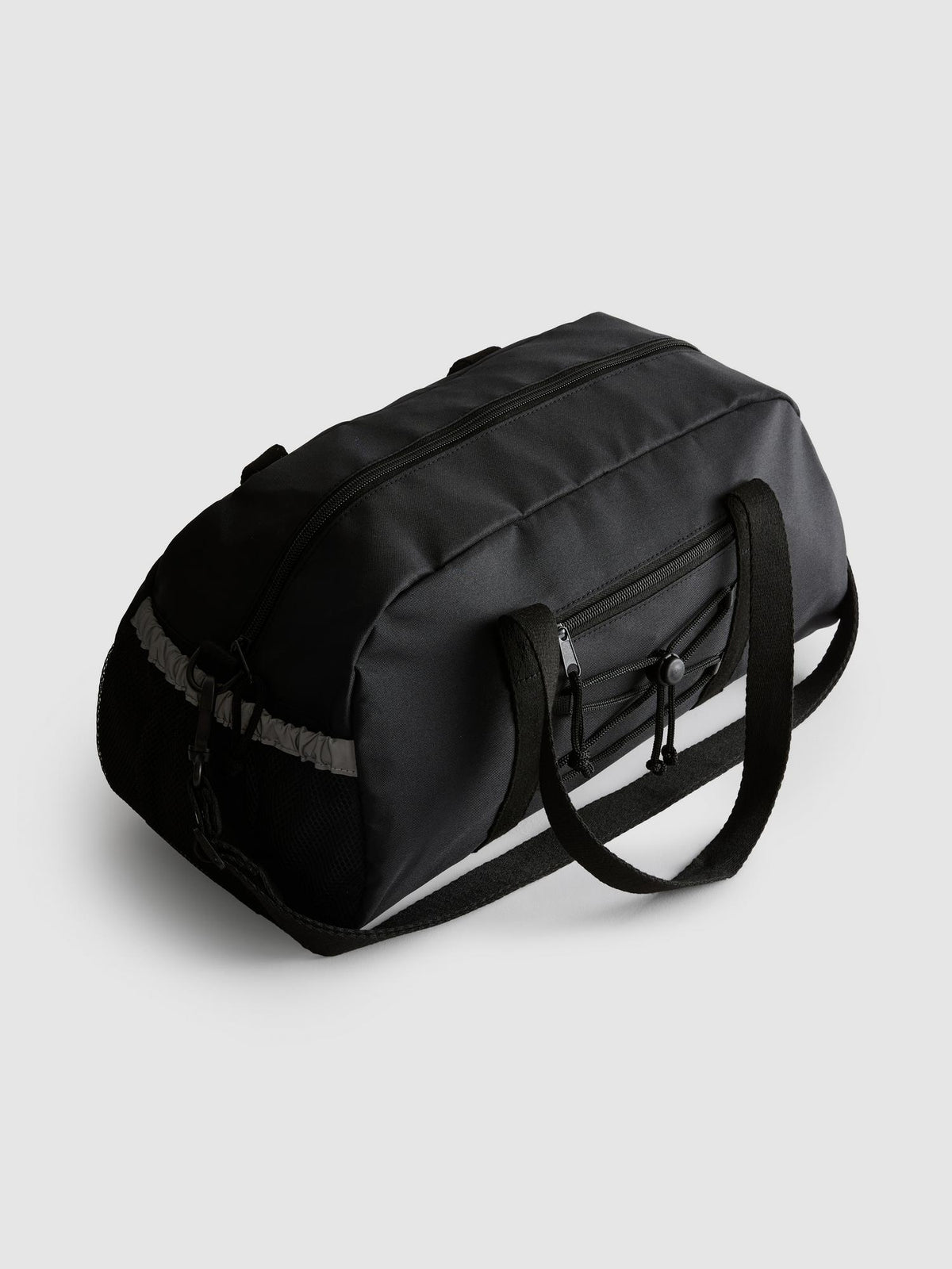 Pocket Detail Gym Bag - Black