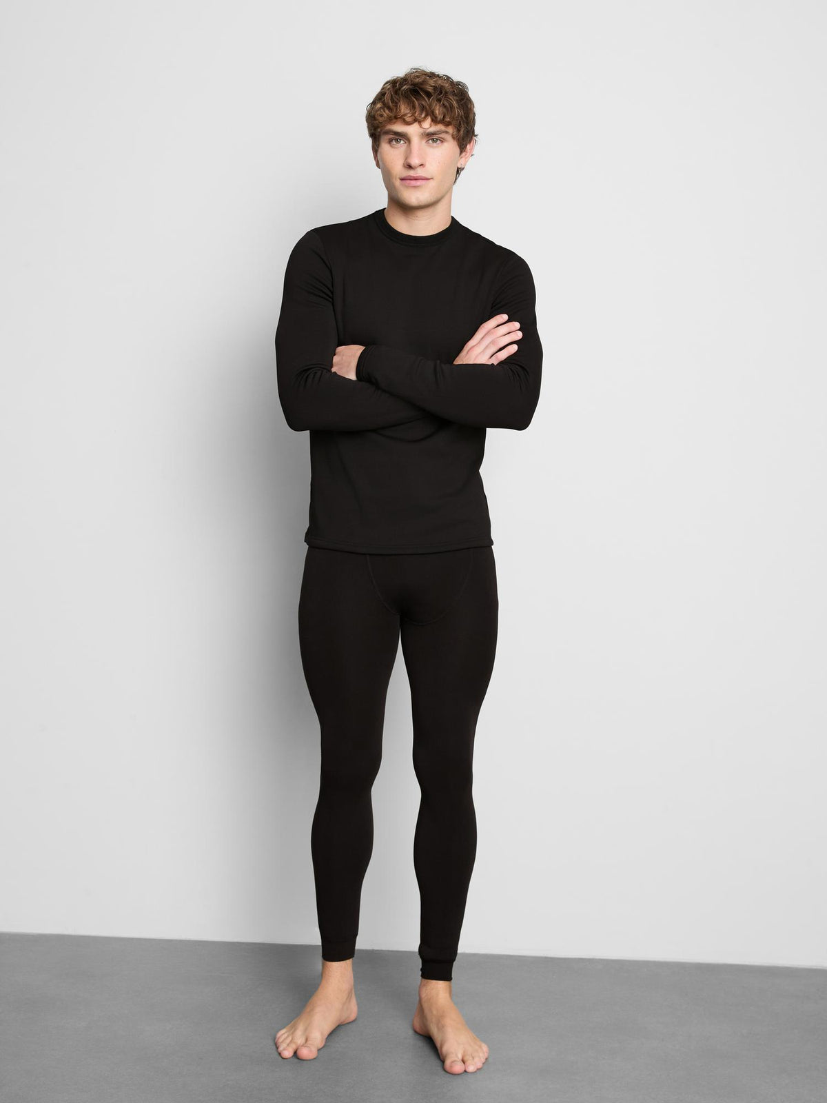 Heat IQ Max Warm Thermal Fleece Lined Top - Black