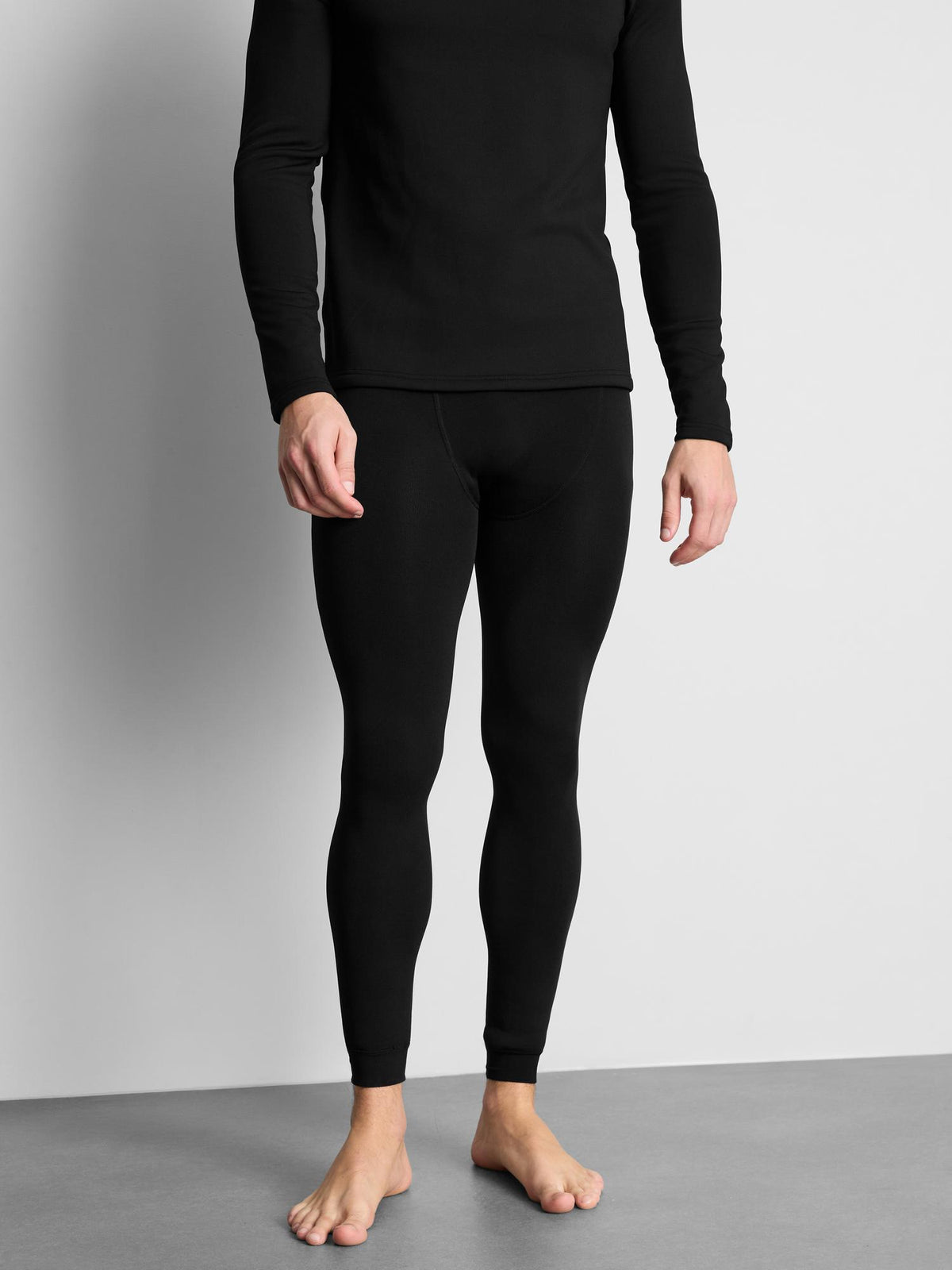Heat IQ Max Warm Thermal Fleece Lined Bottoms - Black