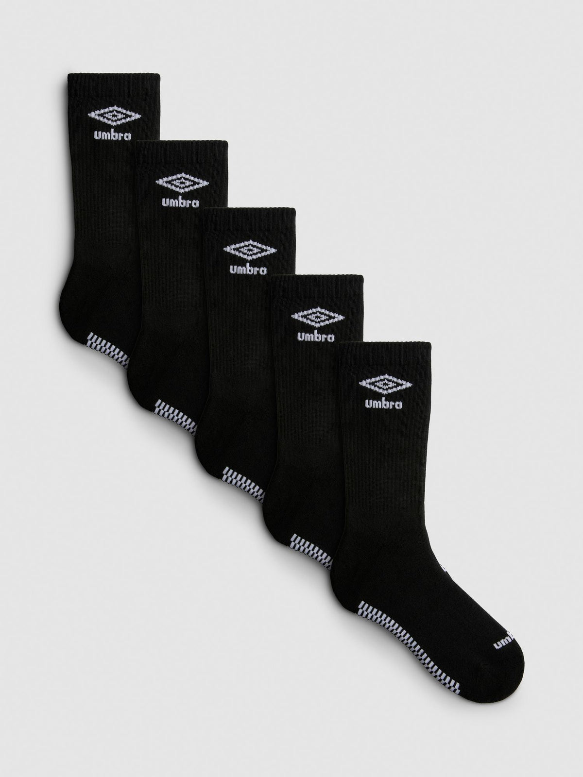 5pk Umbro Sport Socks - Black
