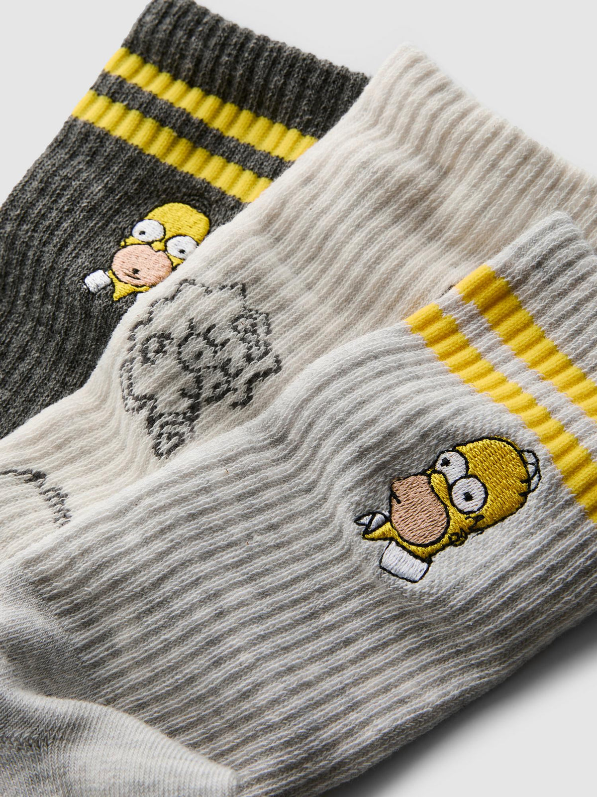 3pk The Simpsons Socks - Grey