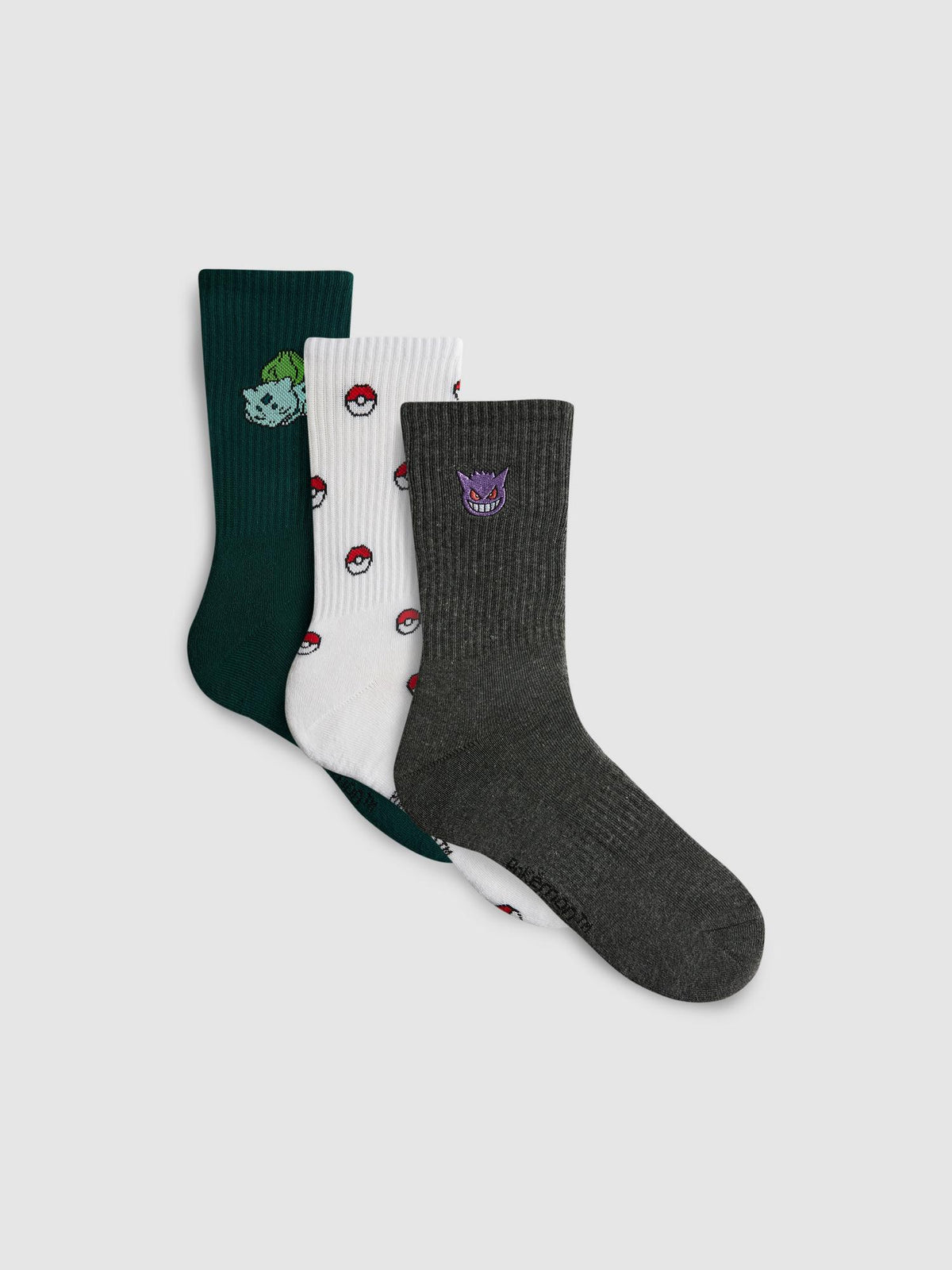 3pk Pokémon Crew Socks - Multi
